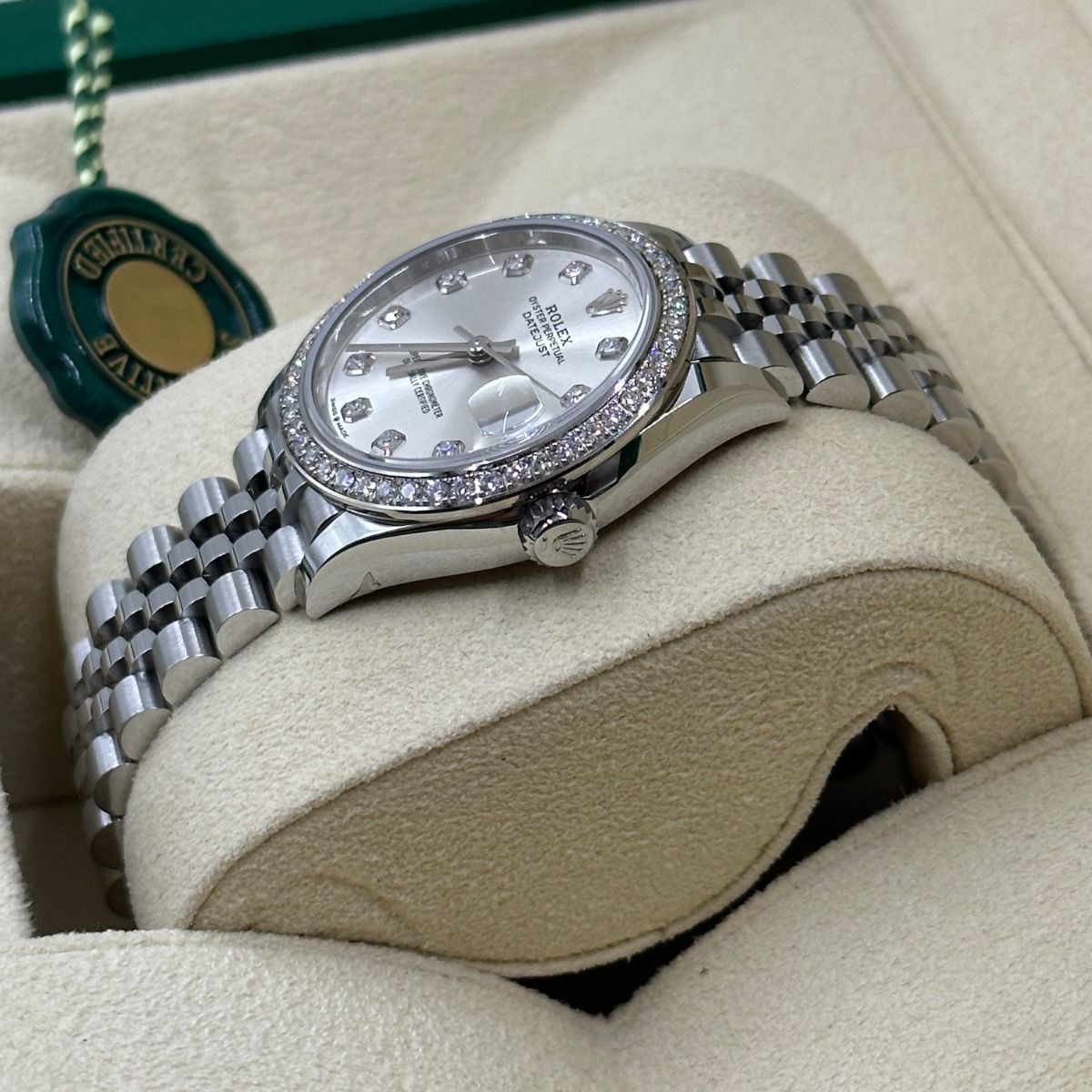 【Super Clone】ROLEX Datejust m278384RBR-0033/0034 Silver 31mm Dial Oyster Watch
