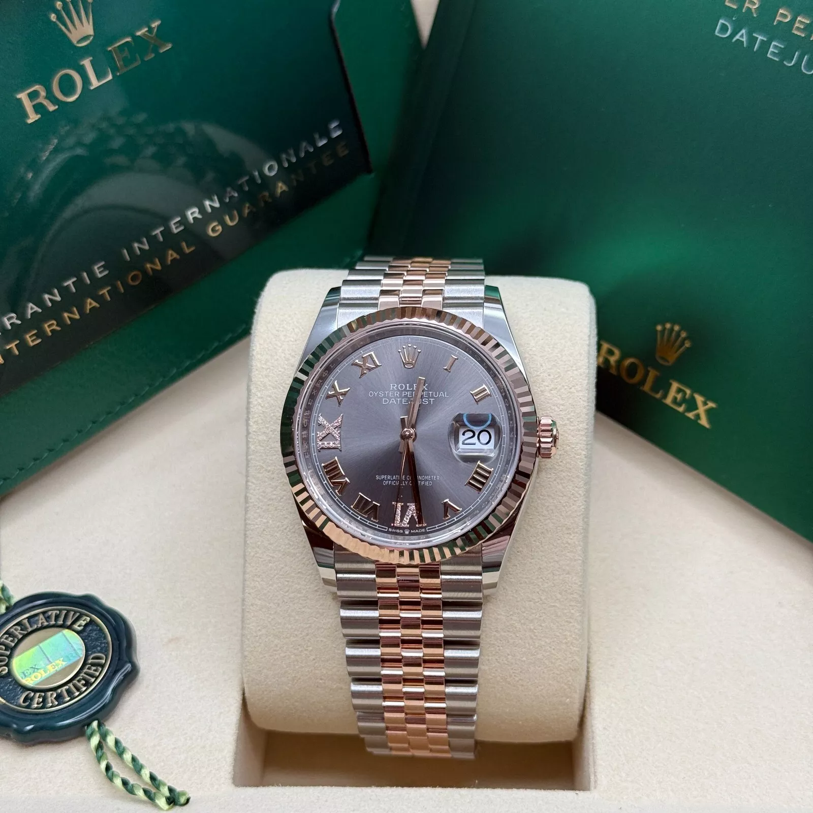 【Super Clone】ROLEX  Datejust 36mm 126231 Slate Dial Jubilee Bracelet