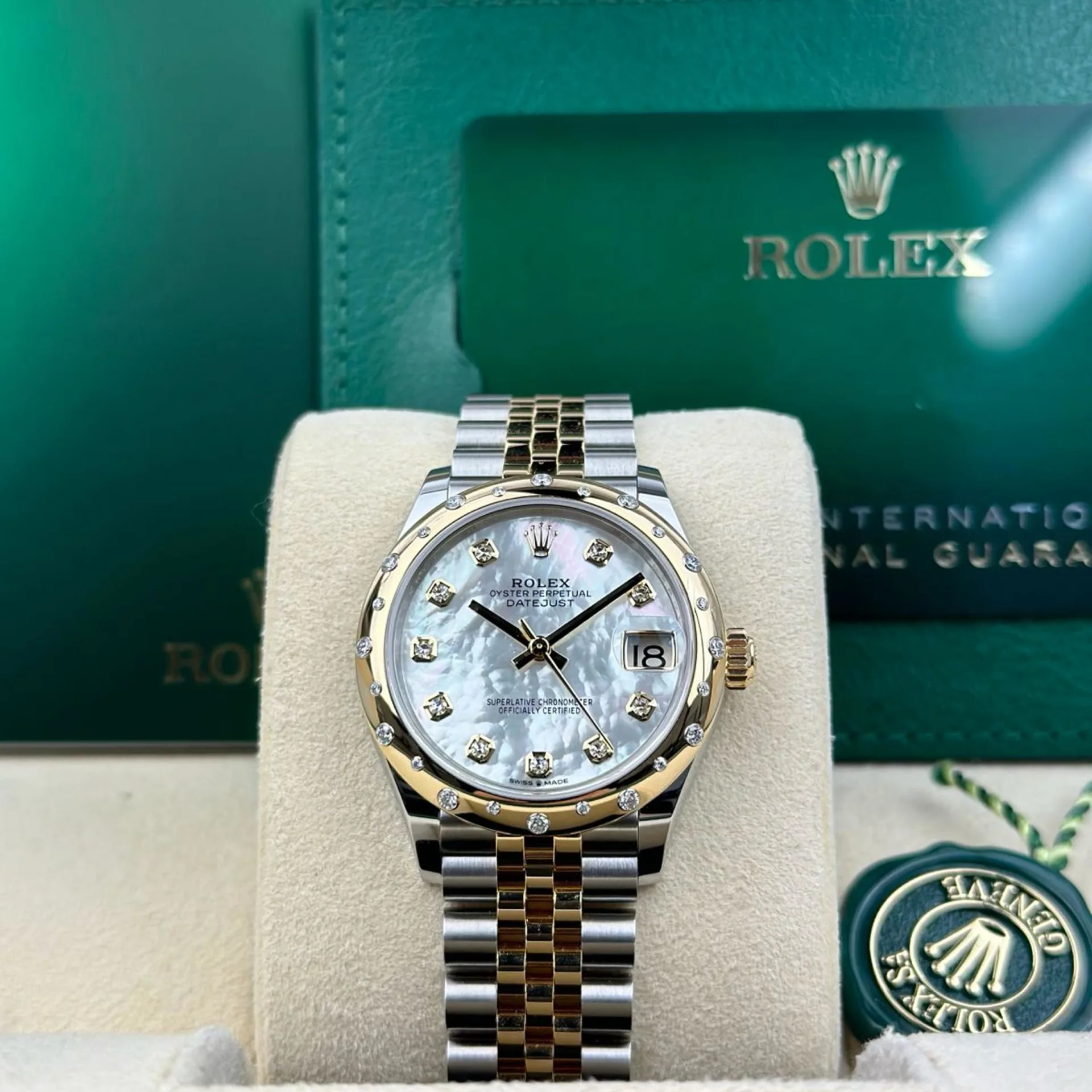 【Super Clone】ROLEX Datejust m278341-0025/0026 Mother-of-Pearl Dial 31mm Jubilee Bracelet