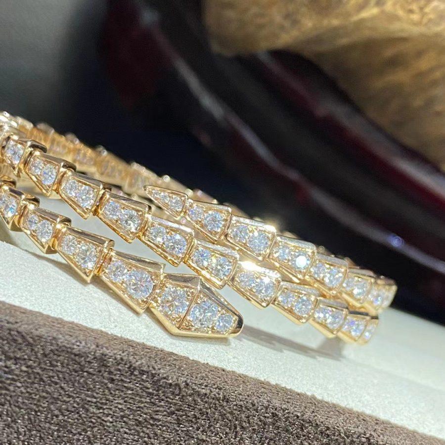 Regalia jewelrySERPENTI BRACELET GOLD DIAMOND DOUBLE ROW