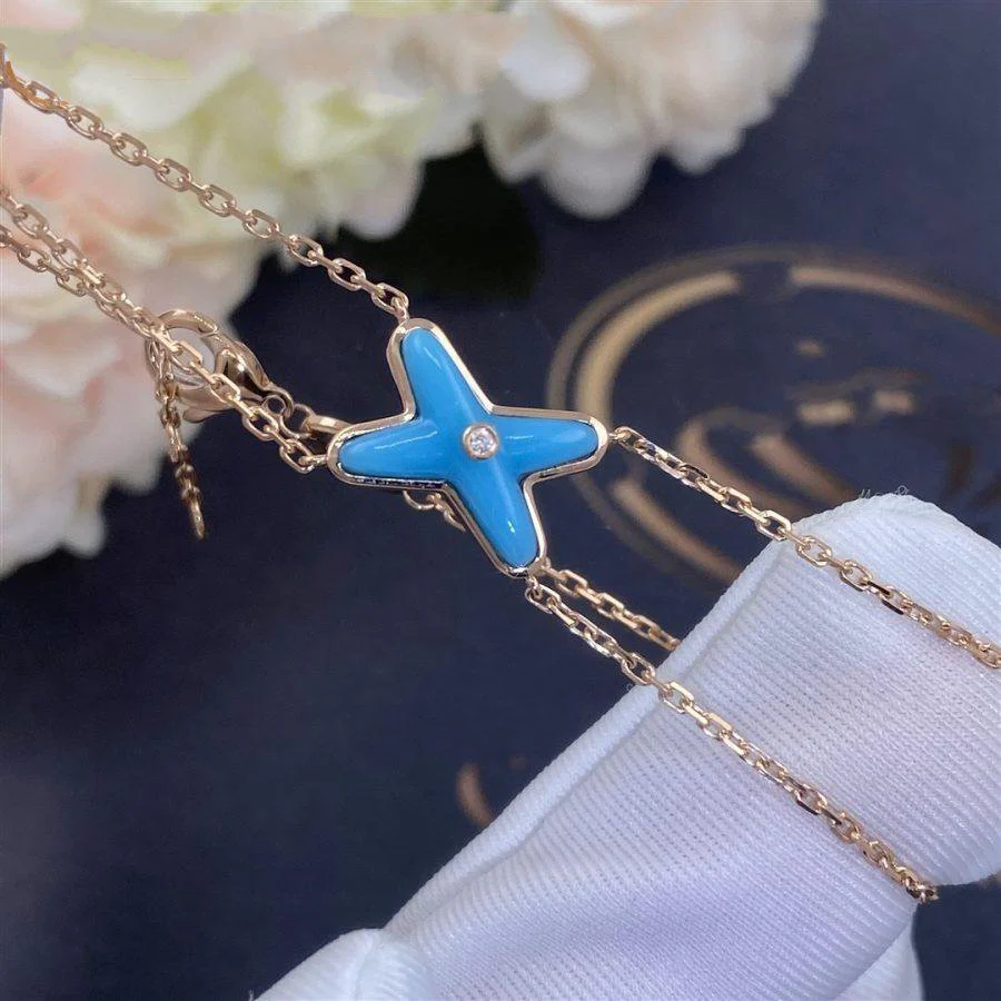 Regalia jewelryJEUX BRACELET TURQUOISE PINK GOLD 1 DIAMOND