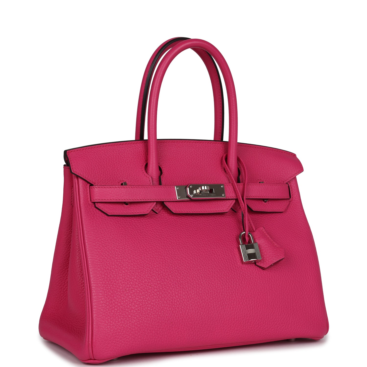 Hermès Birkin 30 Rose Shocking Clemence Palladium Hardware
