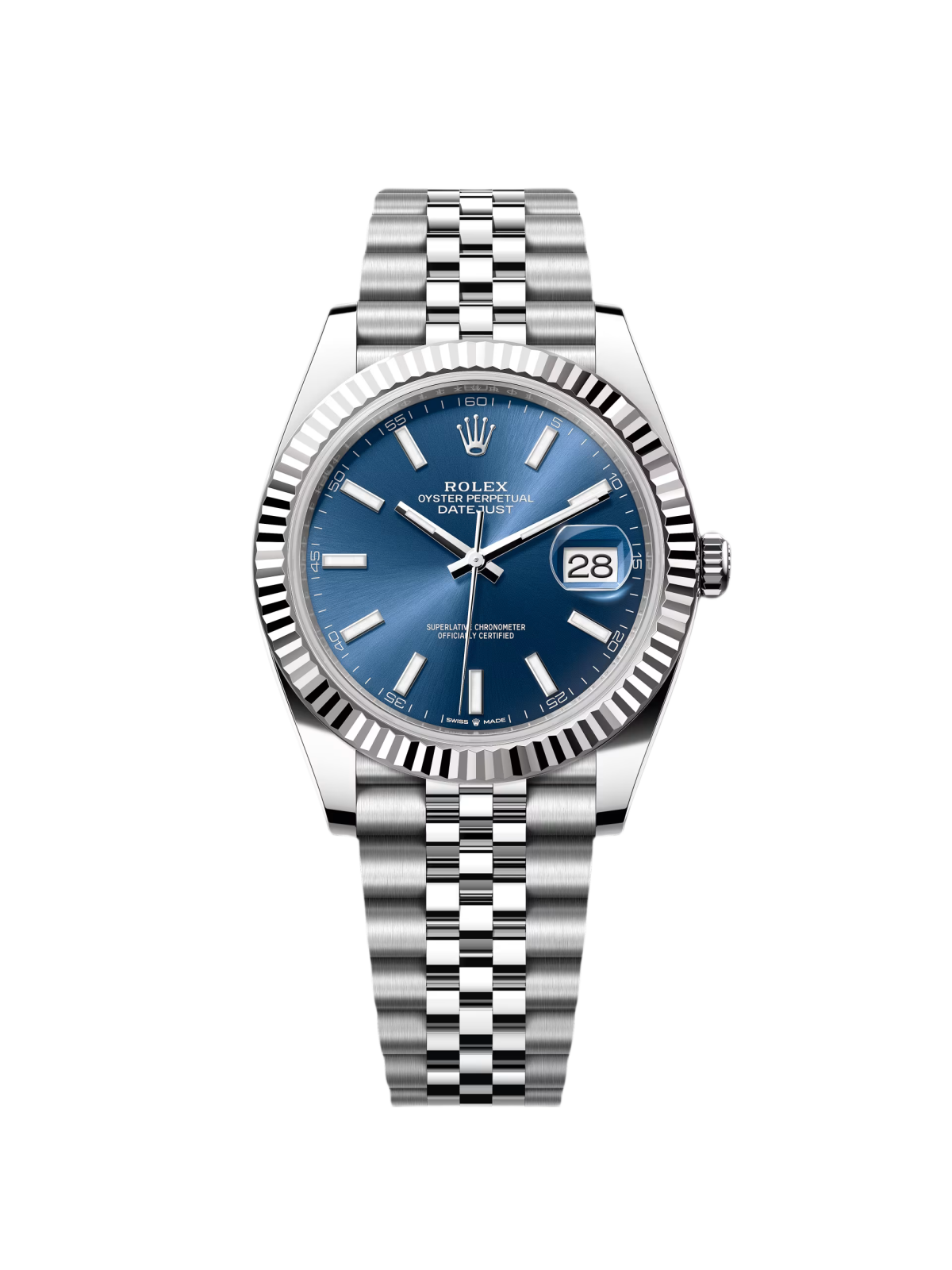 【Super Clone】ROLEX  Datejust 41mm 126334 Blue Index Oyster Stainless Steel Men's Watch