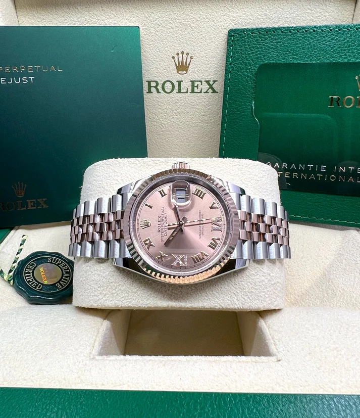 【Super Clone】ROLEX  Datejust 36mm 126231 Rose Dial Oyster Bracelet