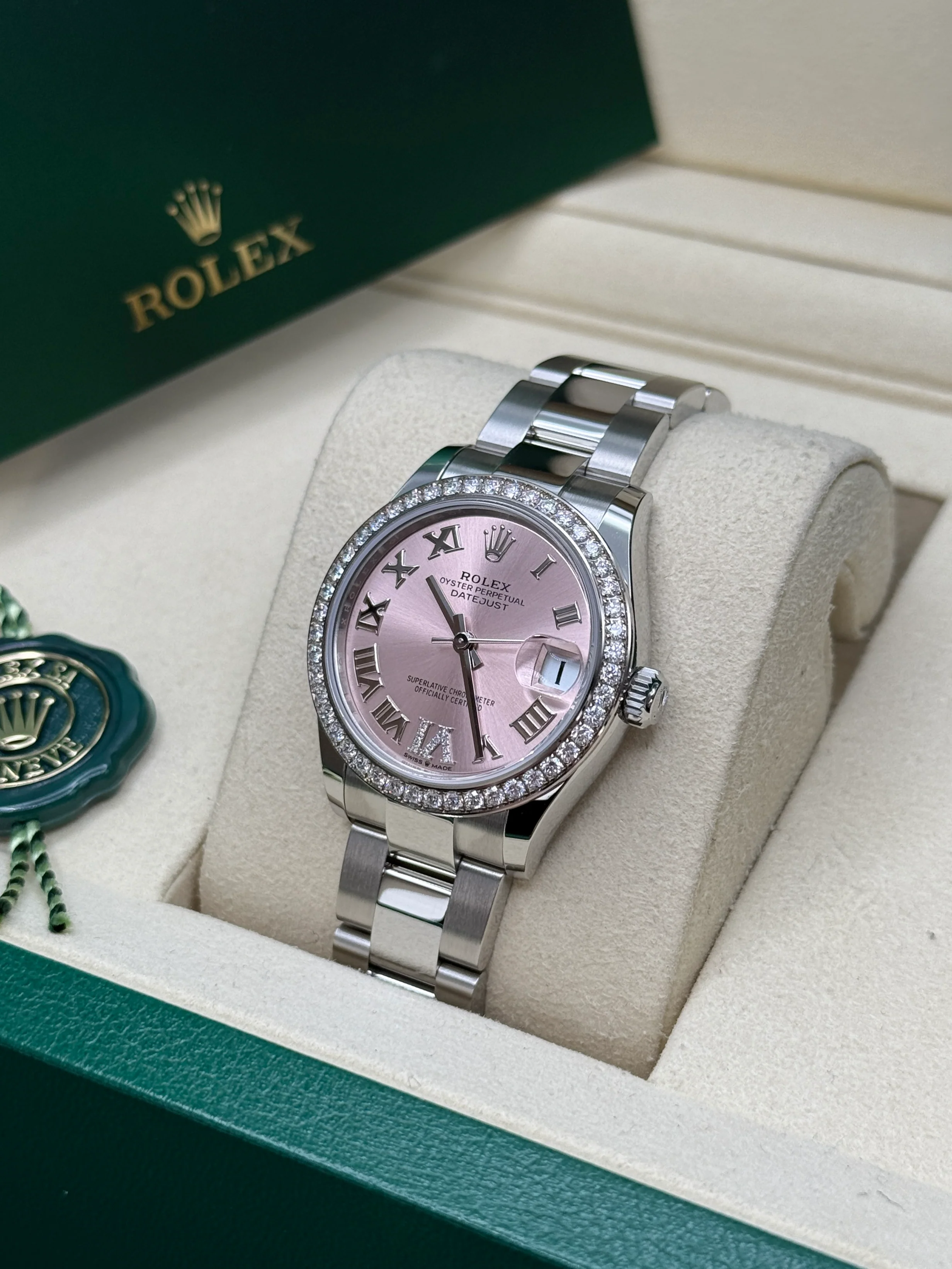 【Super Clone】ROLEX Datejust m278384RBR-0027/0028 Pink 31mm Dial Oyster Watch