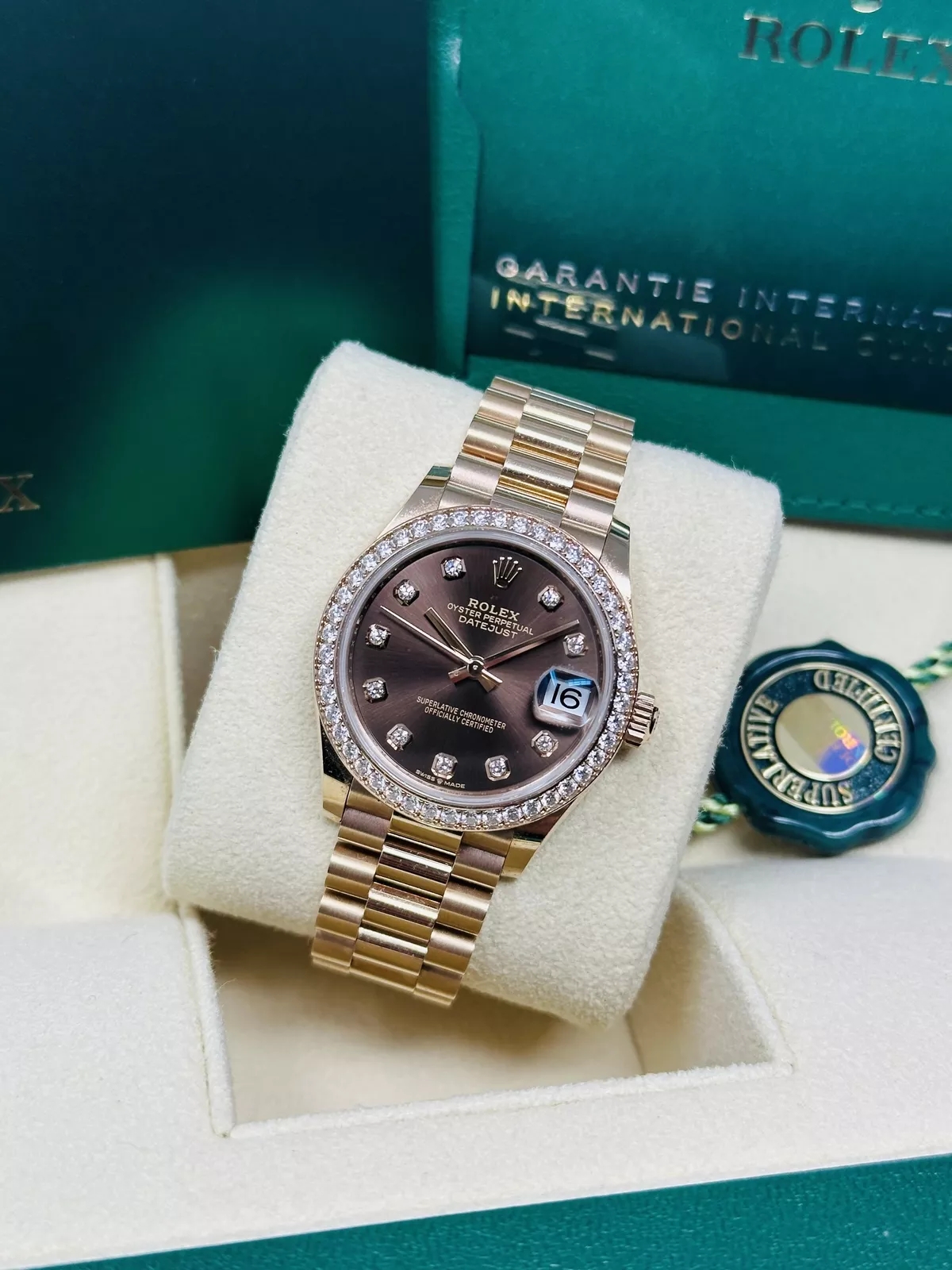 【Super Clone】ROLEX Datejust m278285RBR-0006 Chocolate Dial 31mm