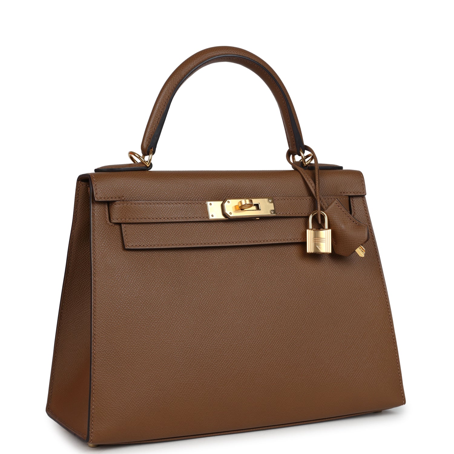 Hermès Kelly Sellier 28 Alezan Epsom Gold Hardware