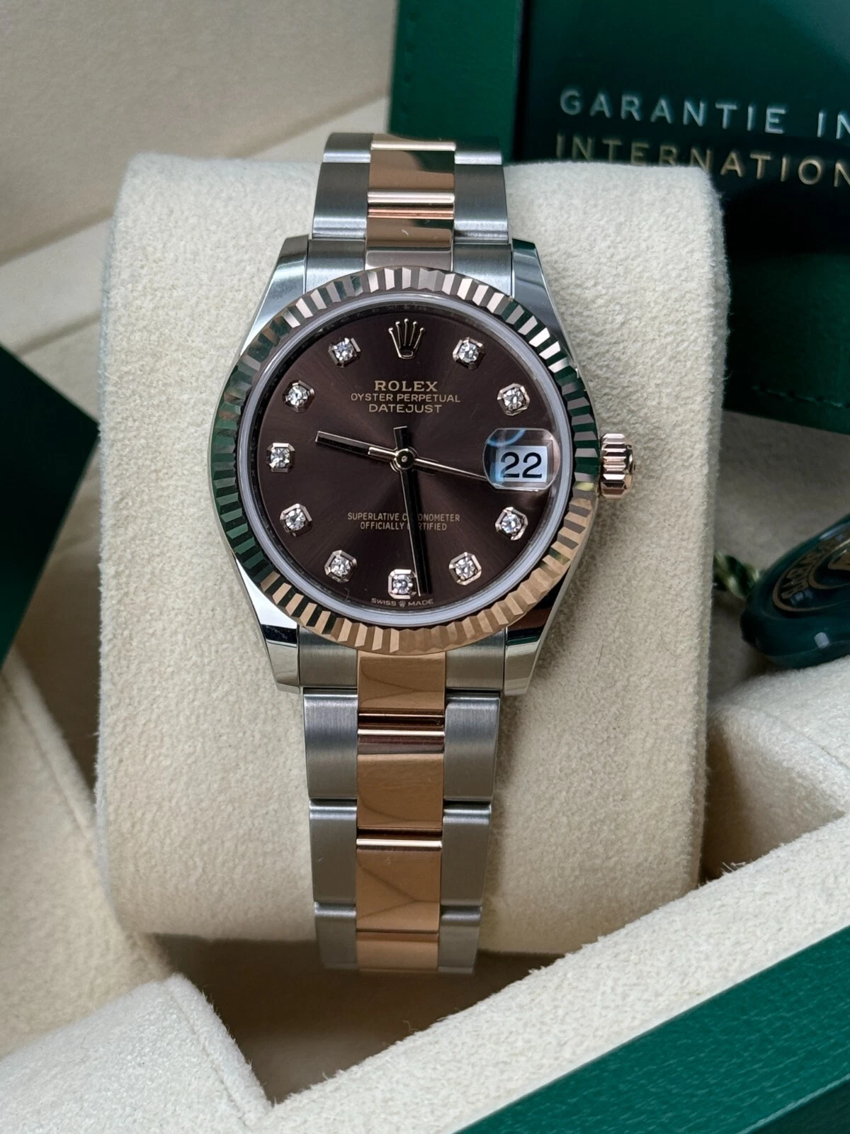 【Super Clone】ROLEX Datejust m278271-0027/0028 Chocolate 31mm Dial Oyster Bracelet Watch