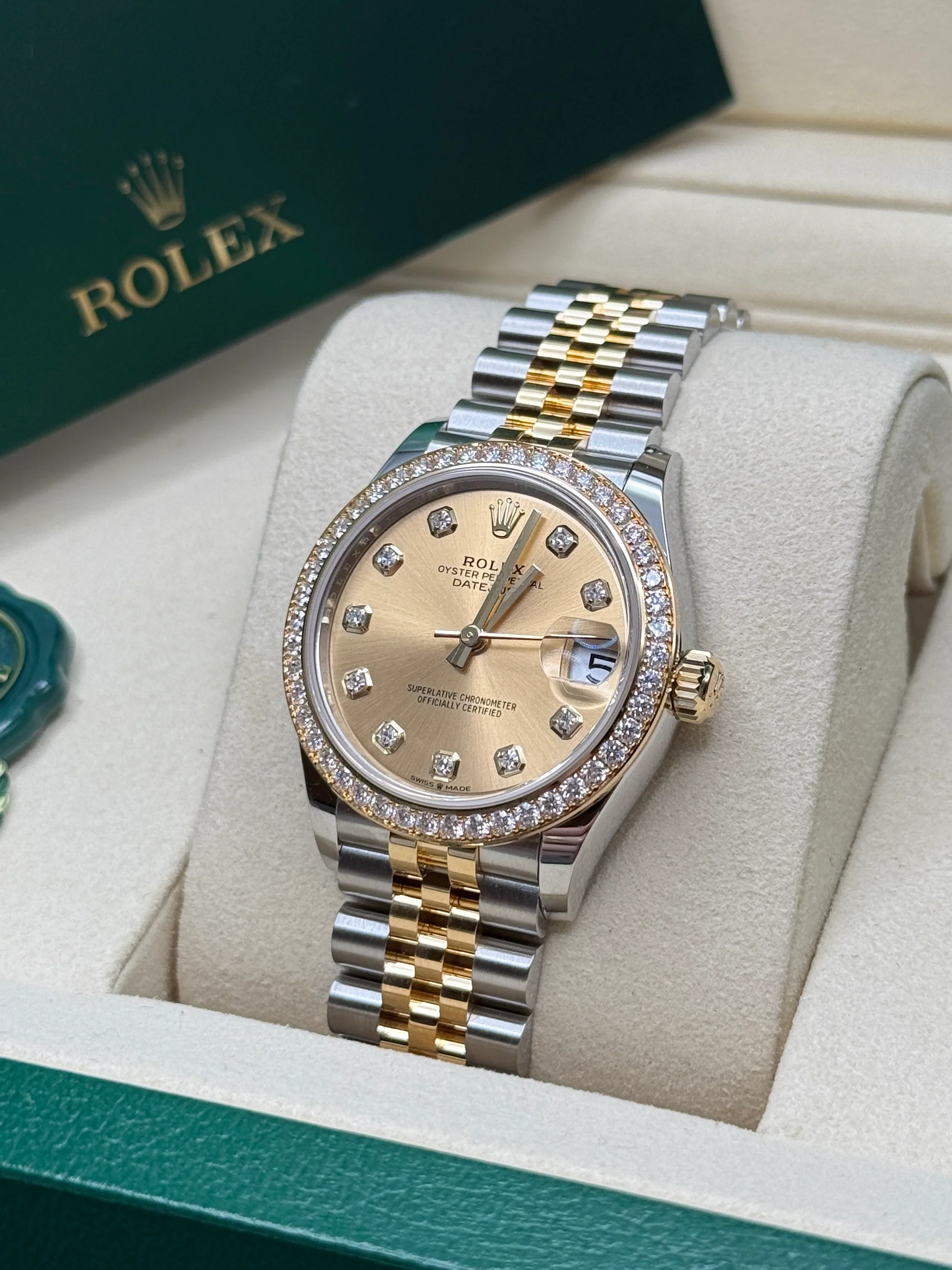 【Super Clone】RLX Datejust m278383-0025/0026 31mm Champagne Dial Oyster Bracelet