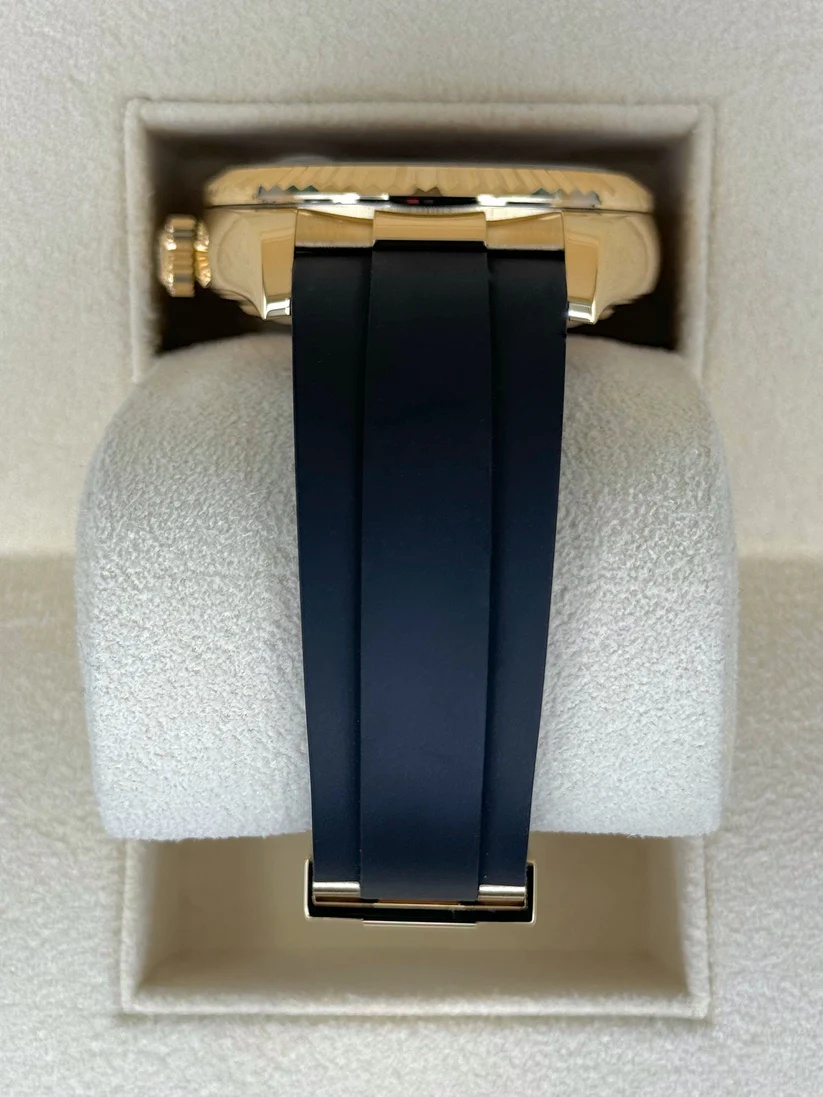 【Super Clone】ROLEX Sky-Dweller 42mm Yellow Gold Champagne Dial Oysterflex - 336238