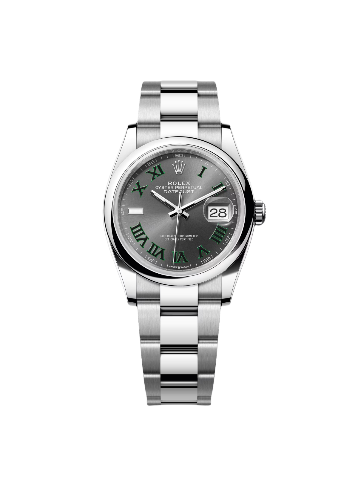 【Super Clone】ROLEX  Datejust 36mm 126200 Oyster Perpetual Wimbledon Dial Jubilee Stainless Steel