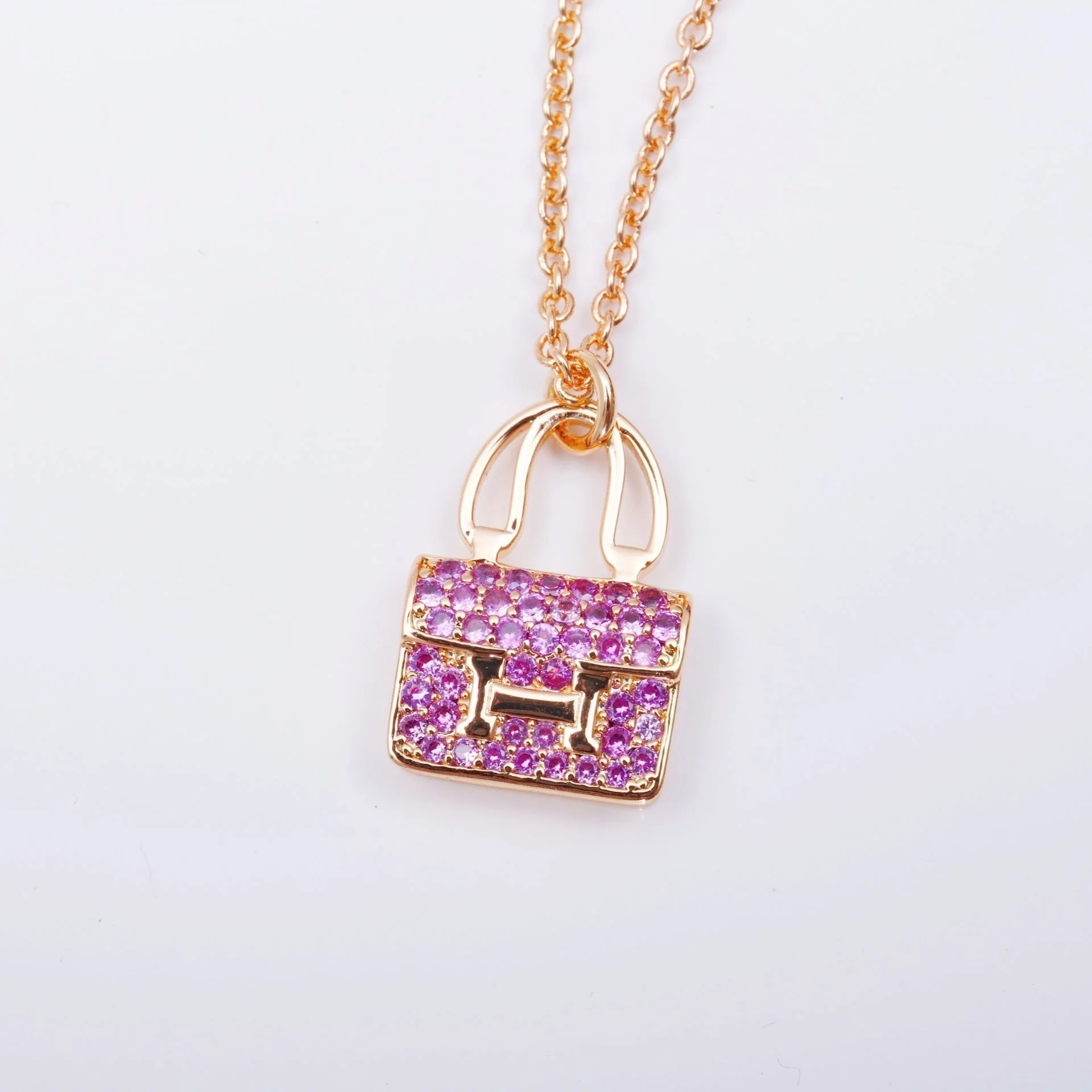 Regalia jewelryCONSTANCE PEDANT PURPLE DIAMOND NECKLACE