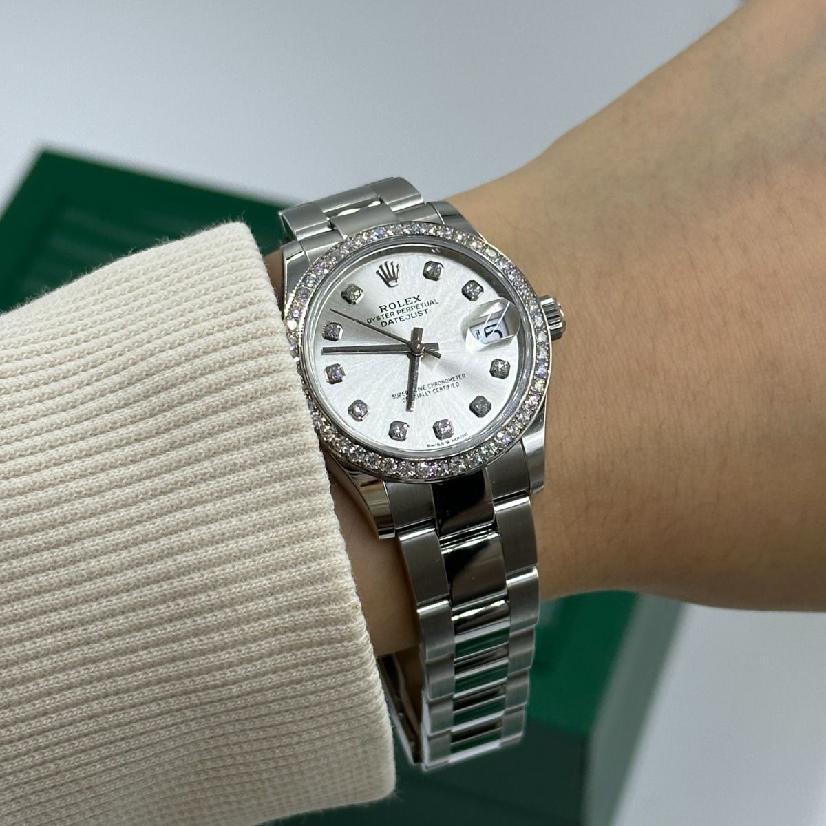 【Super Clone】ROLEX Datejust m278384RBR-0033/0034 Silver 31mm Dial Oyster Watch