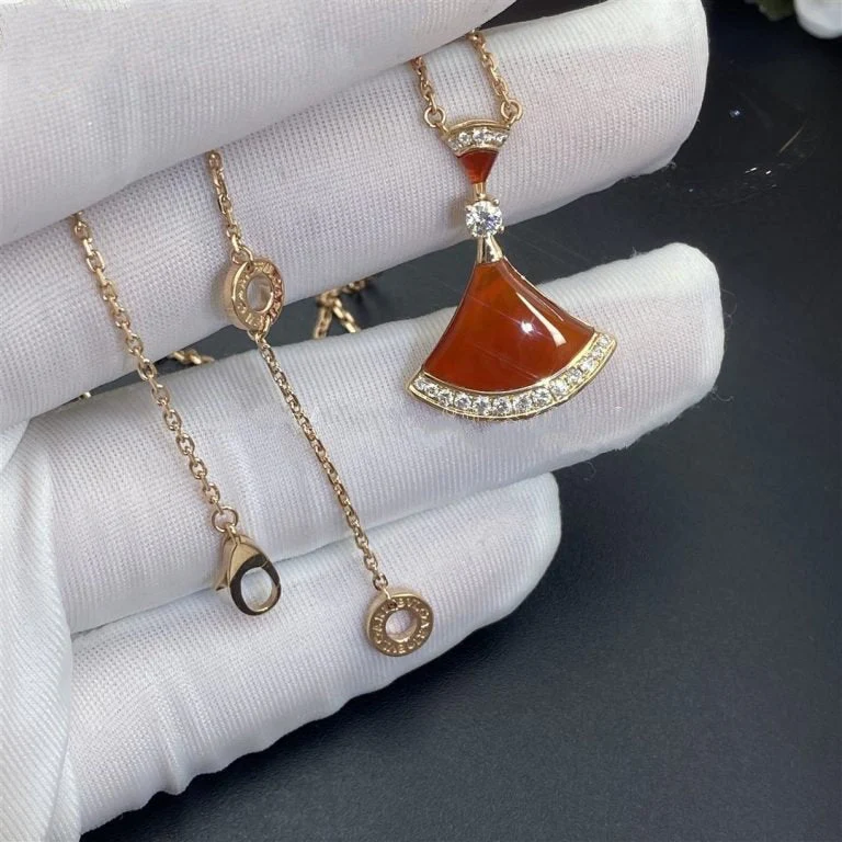Regalia jewelryDREAM NECKLACE CARNELIAN DIAMOND