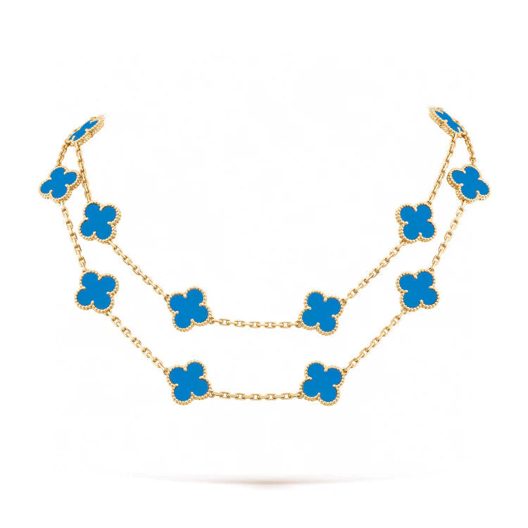 Regalia jewelryCLOVER 20 MOTIFS TURQUOISE GOLD