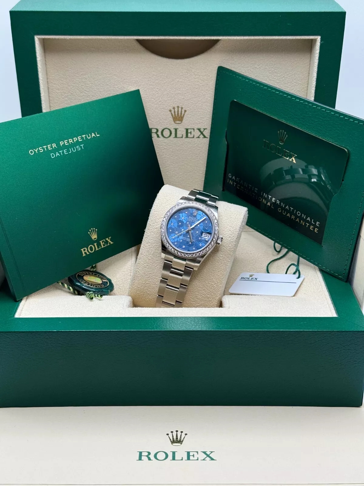 【Super Clone】RLX Datejust m278384RBR-0039/0040 Azzurro Blue 31mm Dial Oyster Watch