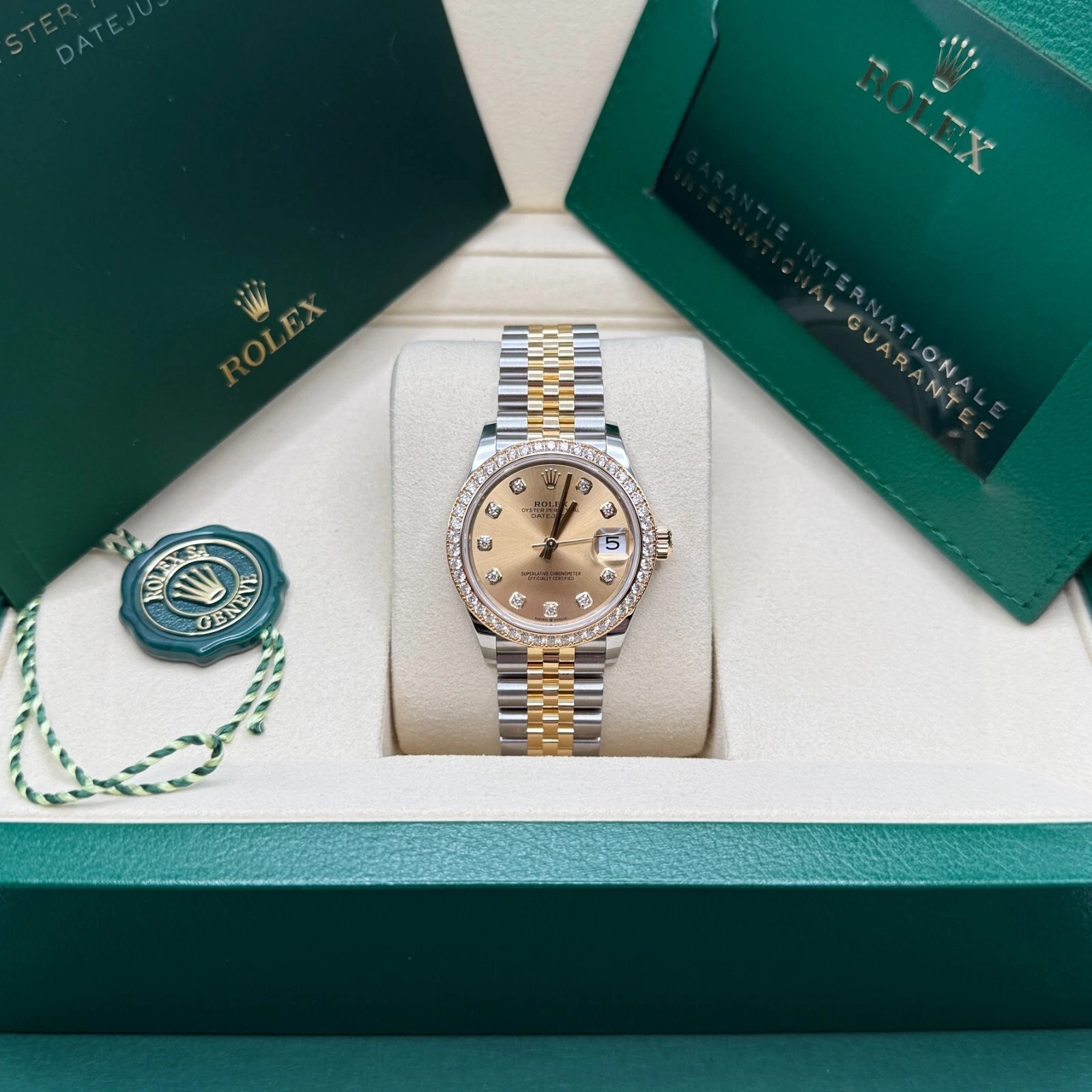 【Super Clone】RLX Datejust m278383-0025/0026 31mm Champagne Dial Oyster Bracelet