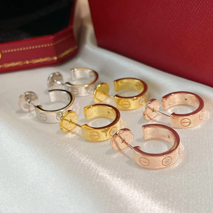 Regalia jewelryLOVE EARRINGS 5.7MM 2 DIAMONDS