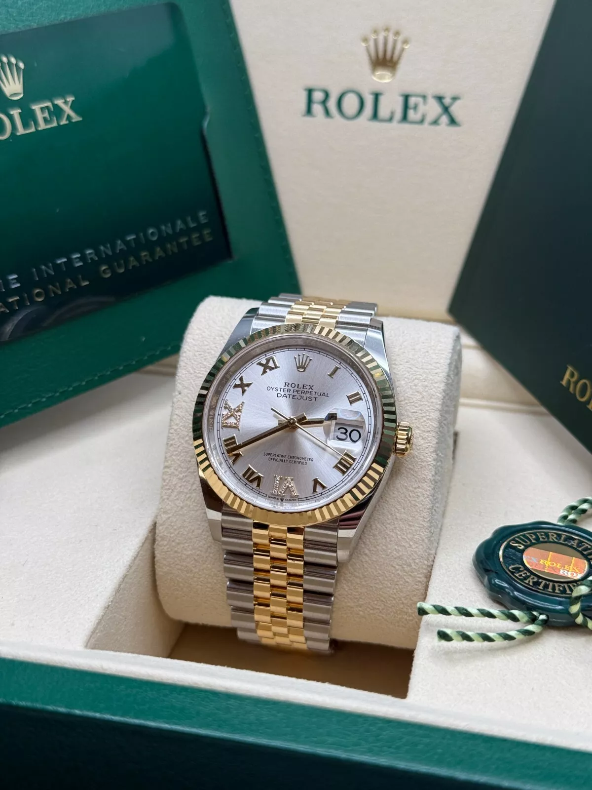 【Super Clone】ROLEX  Datejust 36mm 126233 Silver Dial Jubilee Bracelet Watch