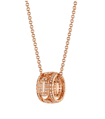 Regalia jewelryPARENTESI NECKLACE PINK GOLD DIAMOND