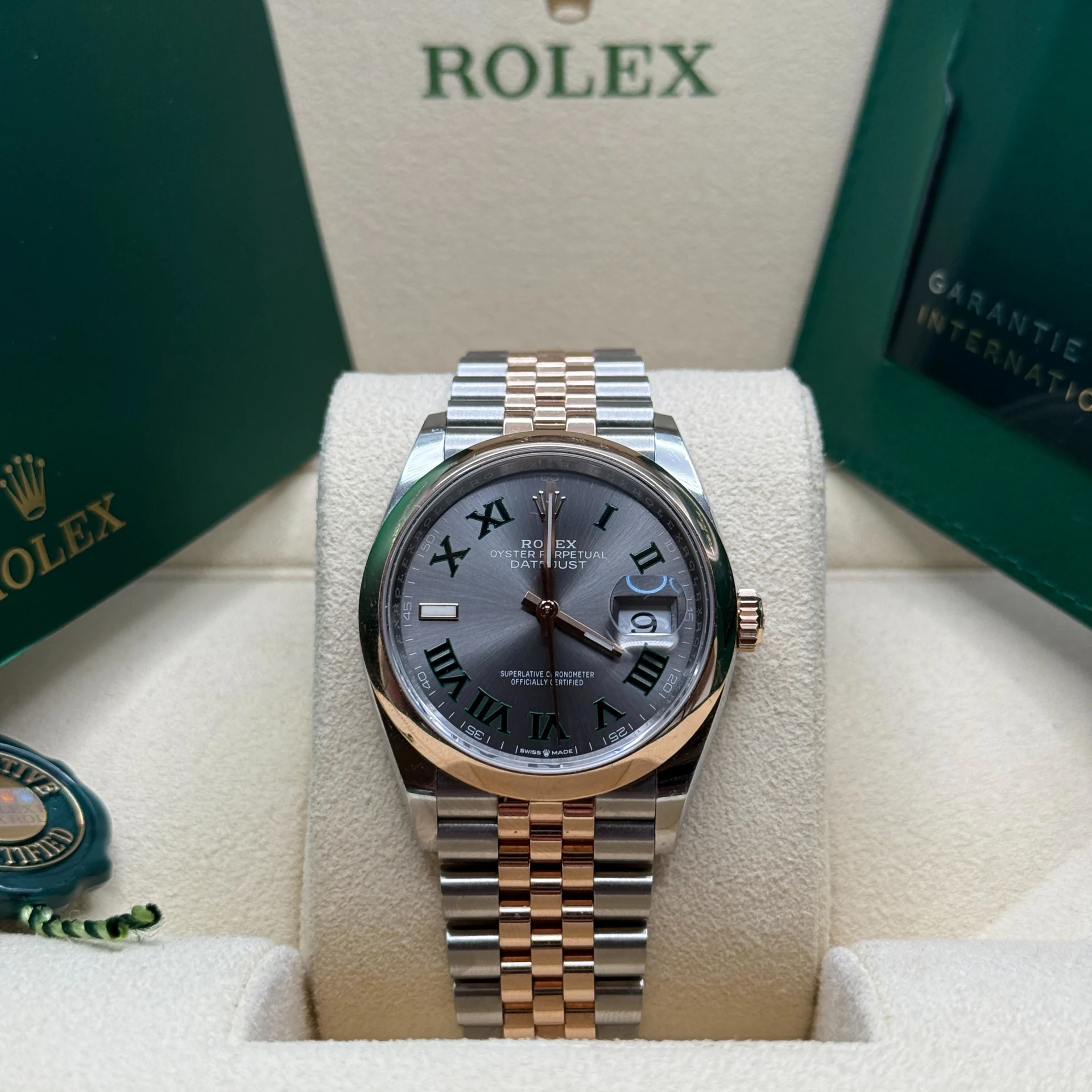 【Super Clone】ROLEX  Datejust 36mm 126201 Slate Dial Jubilee Bracelet Watch