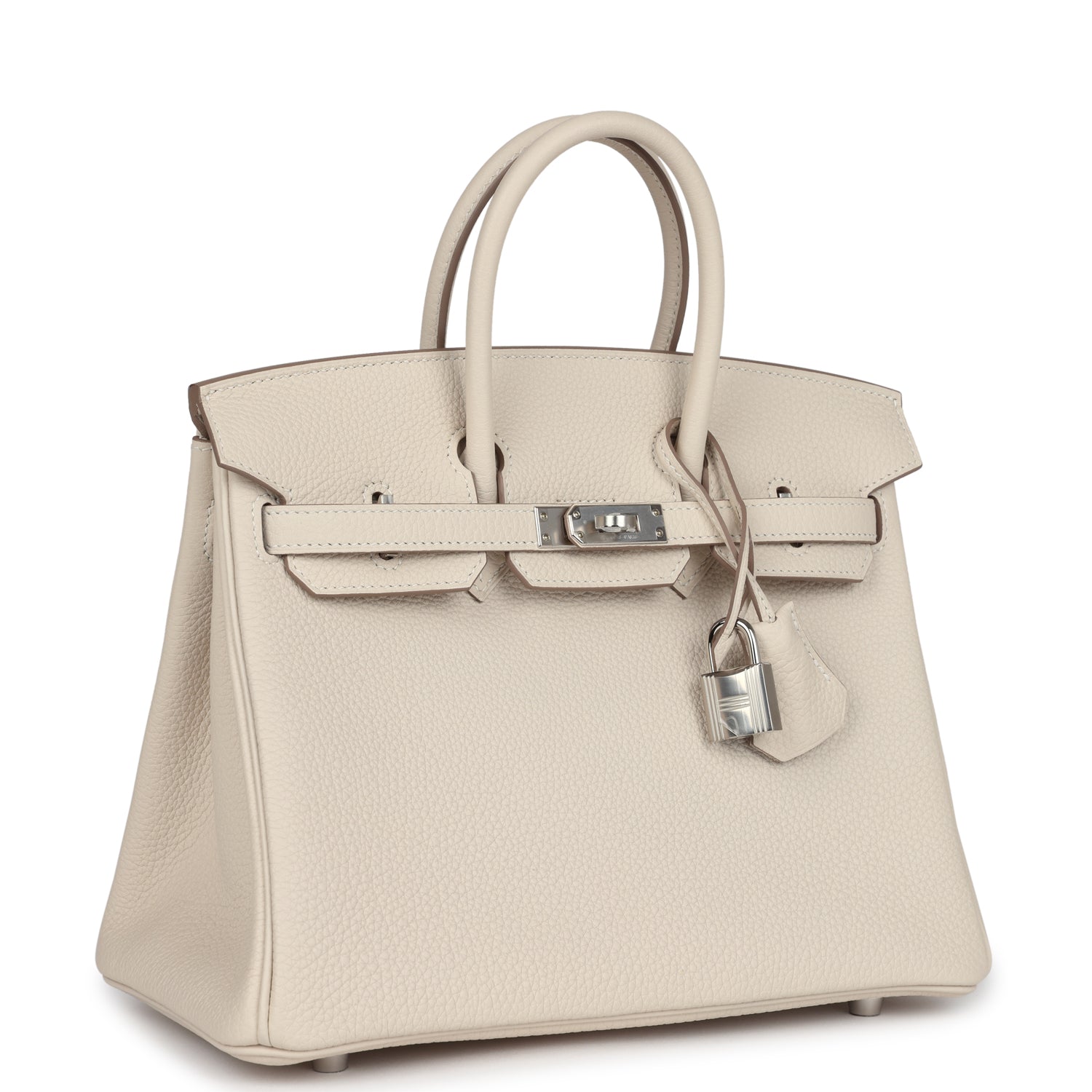 Hermès Birkin 25 Craie Togo Palladium Hardware