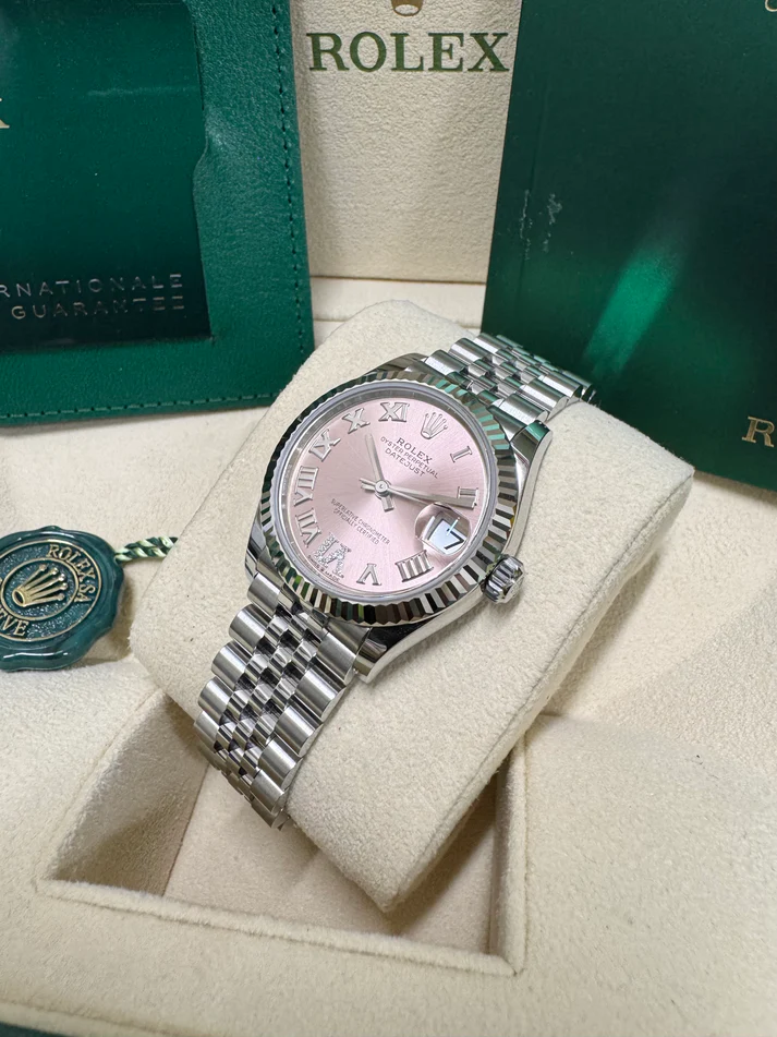 【Super Clone】ROLEX Datejust m278274-0023/0024 Pink 31mm Dial Oyster Watch