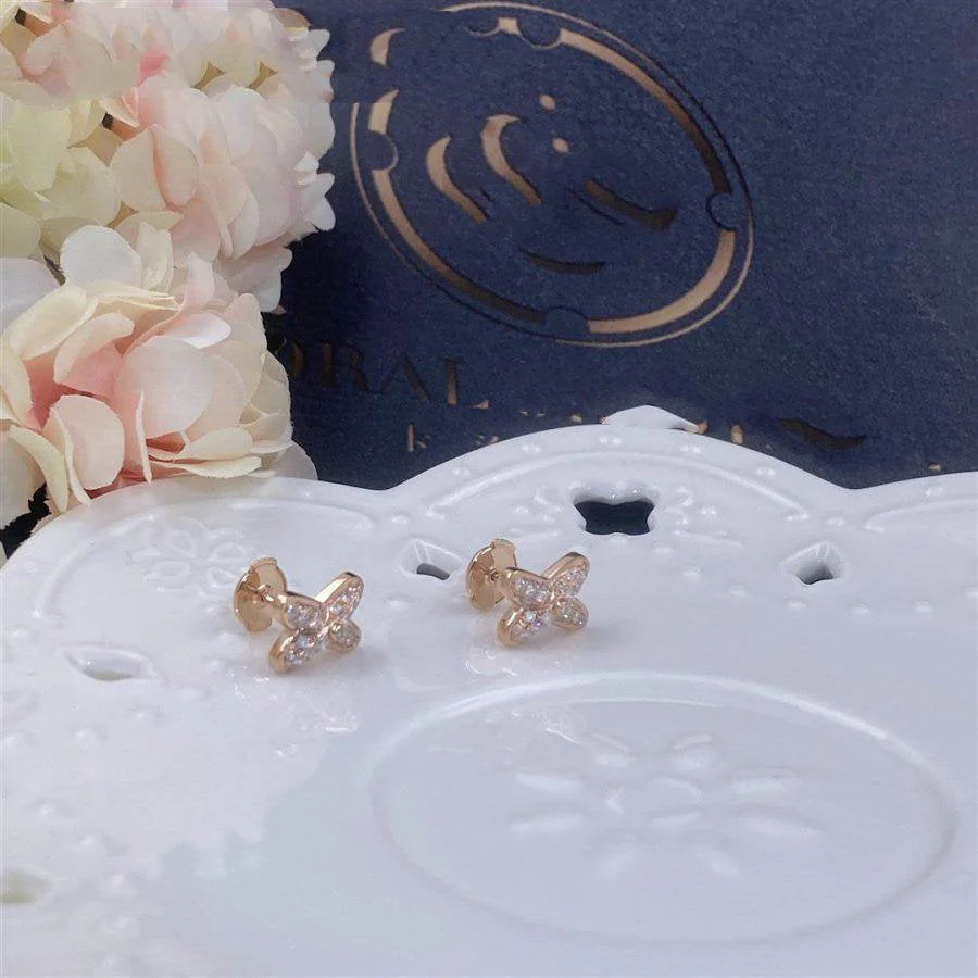 Regalia jewelryJEUX DE PINK GOLD DIAMOND EARRINGS