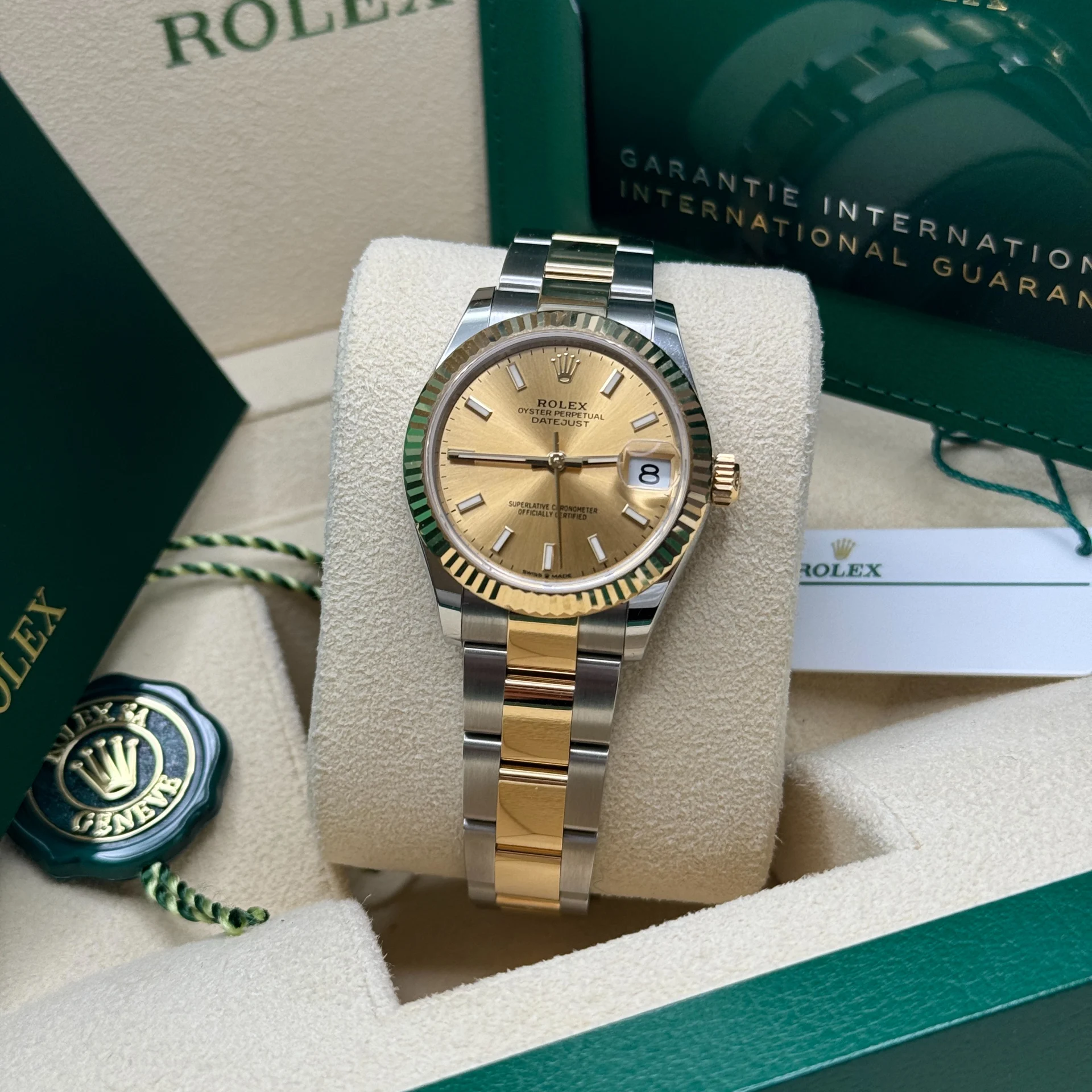【Super Clone】ROLEX Datejust m278273-0013/0014 31mm Champagne Dial Stainless Steel and Yellow Gold Oyster Watch