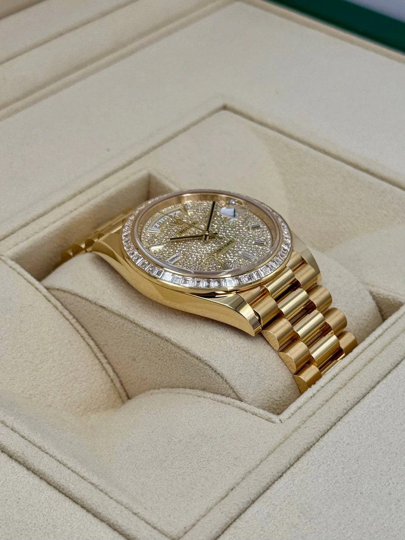 【Super Clone】ROLEX Day-Date 40mm 228398TBR-0036 Diamond Paved Dial President Watch