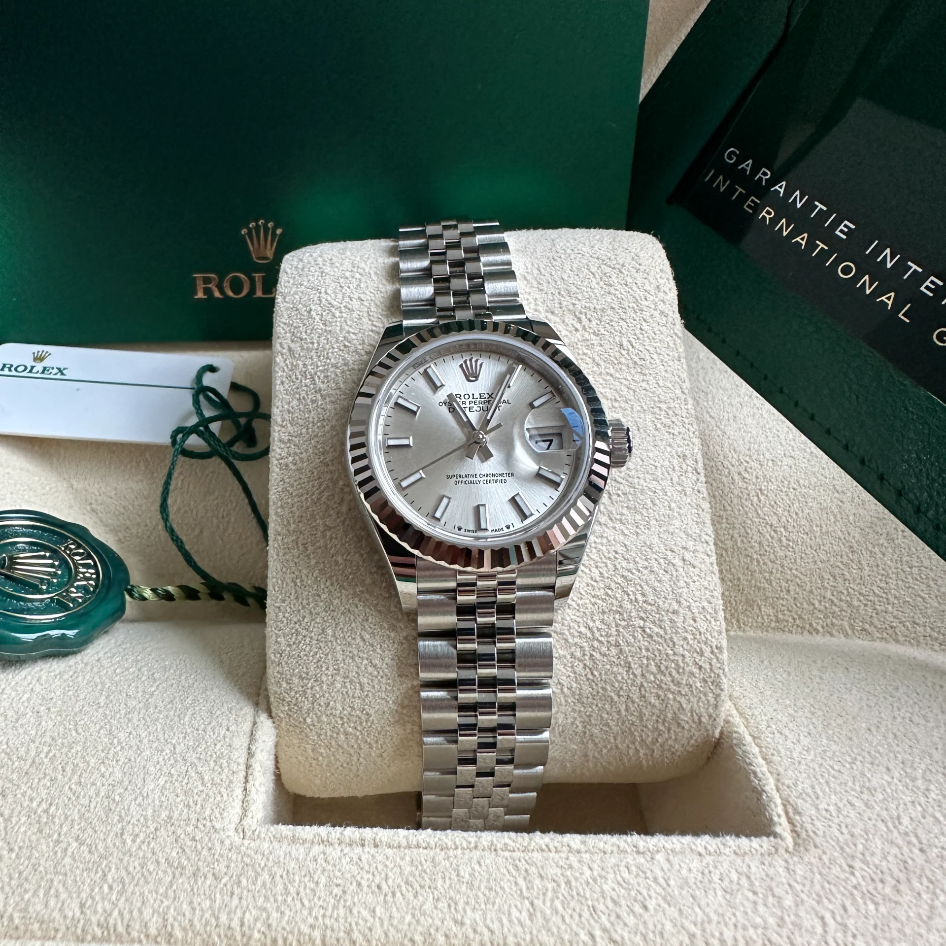【Super Clone】ROLEX Datejust m278274-0011/0012 Silver Dial 31mm Fluted Bezel Oyster Bracelet