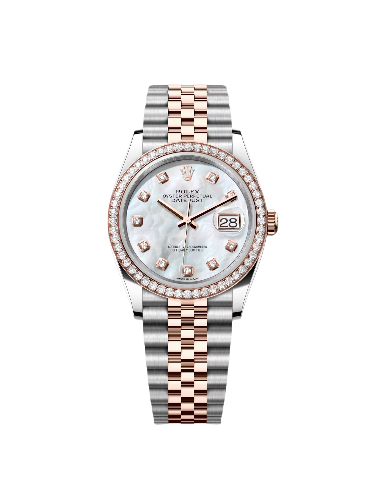 【Super Clone】ROLEX  Datejust 36mm 126281 Mother-of-Pearl Dial Jubilee Bracelet