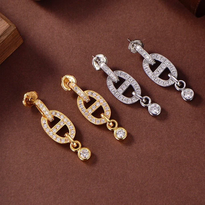 Regalia jewelryHM CHAINE DIAMOND EARRINGS