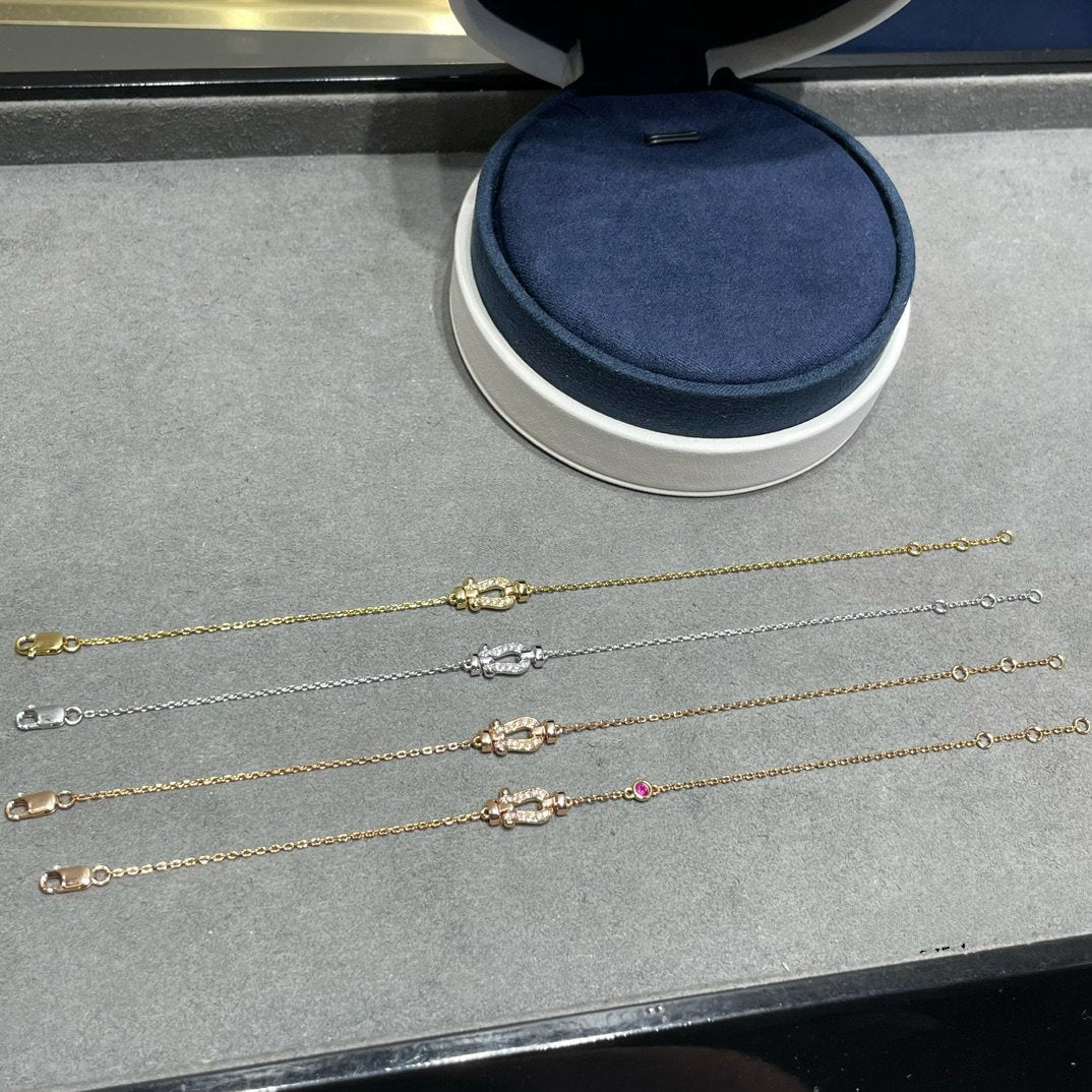 Regalia jewelryFORCE 10 DIAMOND CHAIN LINK PINK GOLD BRACELET