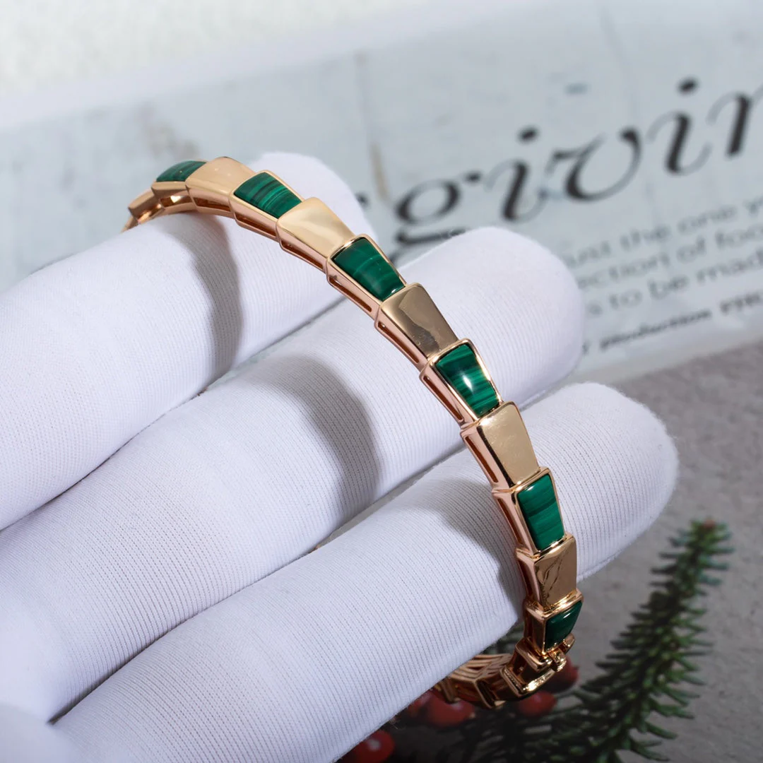 Regalia jewelrySERPENTI BRACELET PINK GOLD MALACHITE
