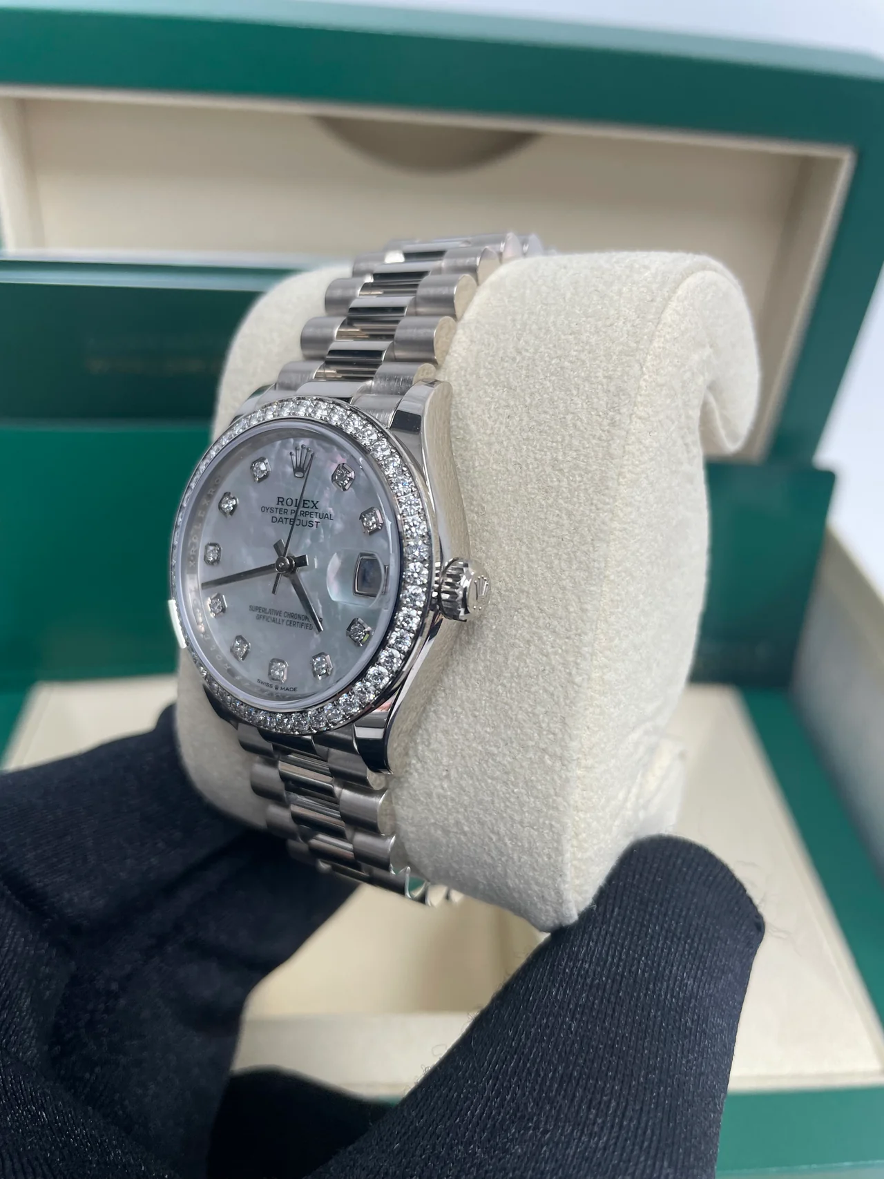 【Super Clone】ROLEX Datejust m278289RBR-0005 31mm Datejust Diamond Bezel MOP Dial