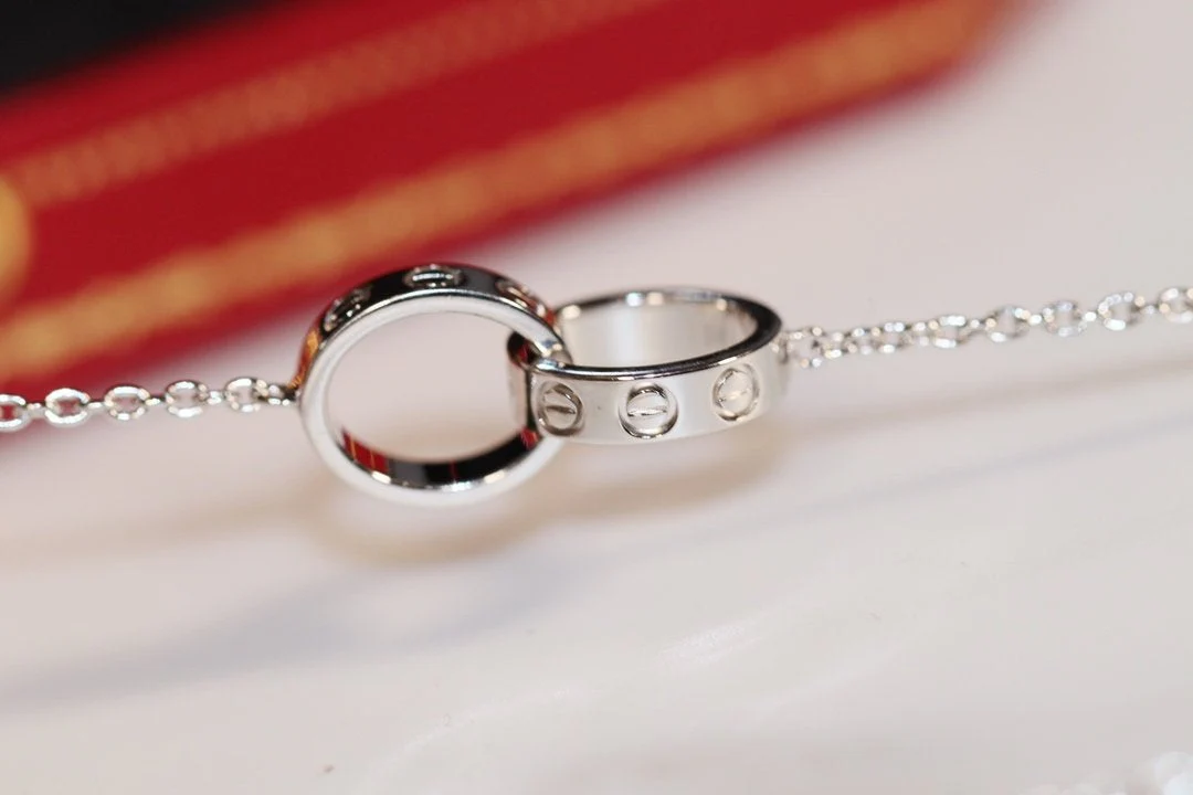 Regalia jewelryLOVE NECKLACE PINK GOLD AND SILVER