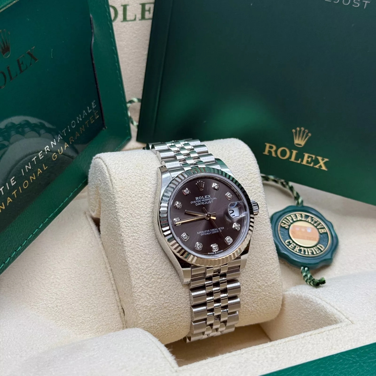 【Super Clone】ROLEX Datejust m278274-0007/0008 Dark Grey 31mm Dial Oyster Watch