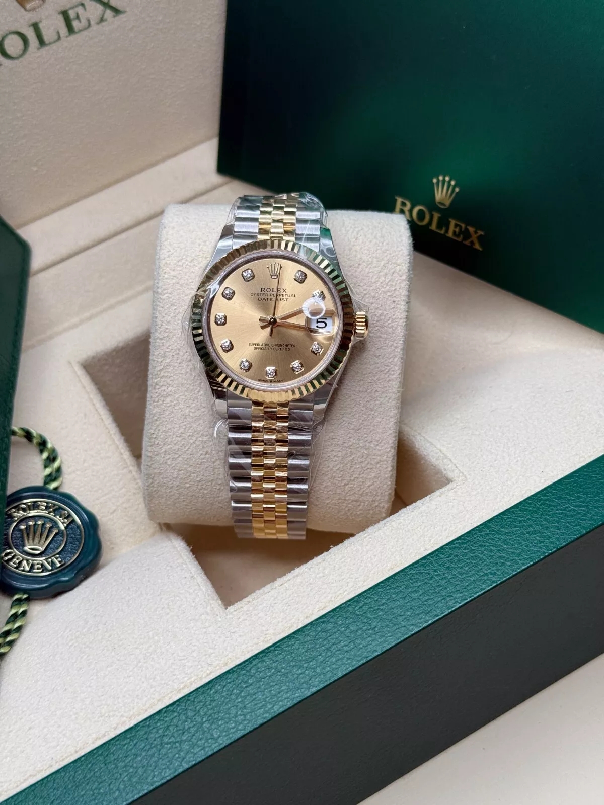【Super Clone】ROLEX Datejust m278273-0025/0026 31mm Champagne Dial Stainless Steel and Yellow Gold Oyster Watch