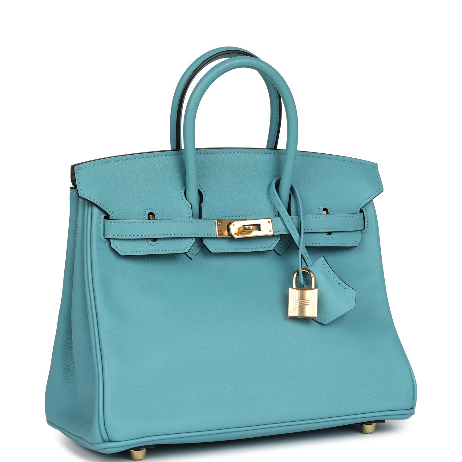 Hermès Birkin 25 Bleu Saint Cyr Swift Gold Hardware