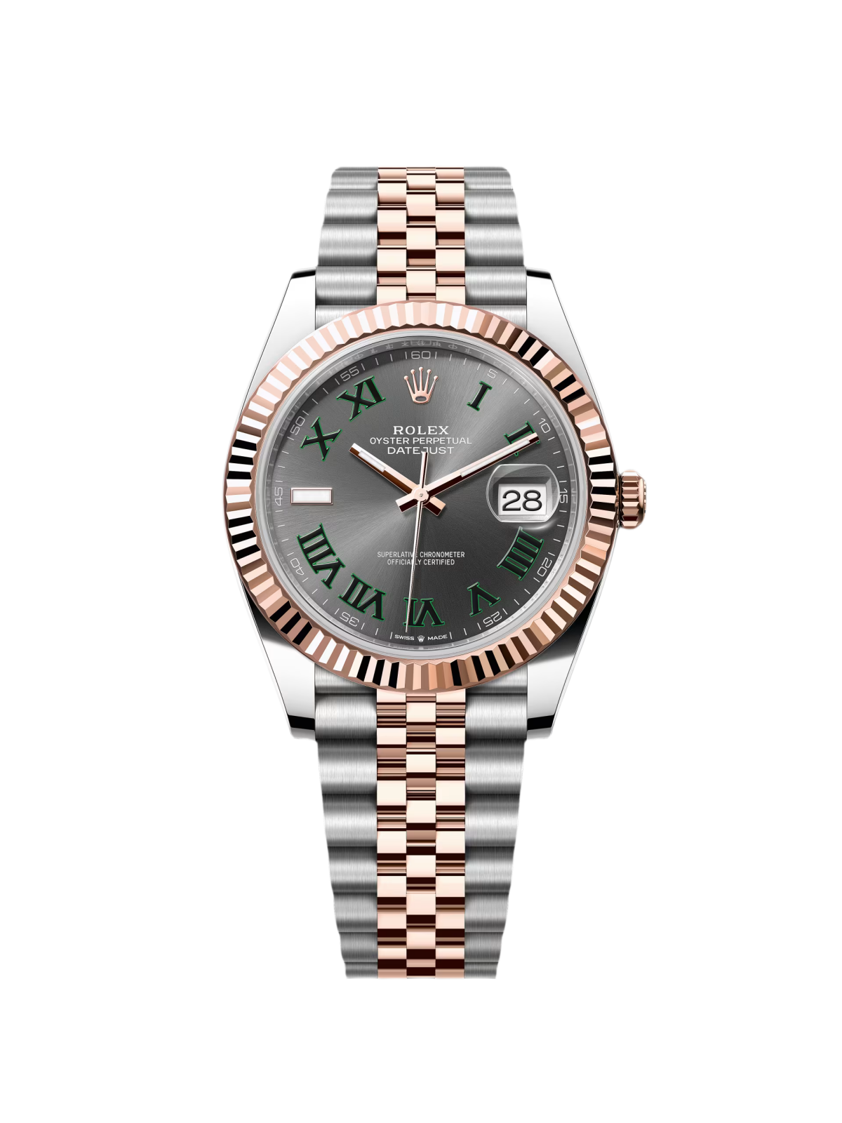 【Super Clone】ROLEX Datejust 41mm 126331 Oyster Band Steel and Everose Gold Men's Watch
