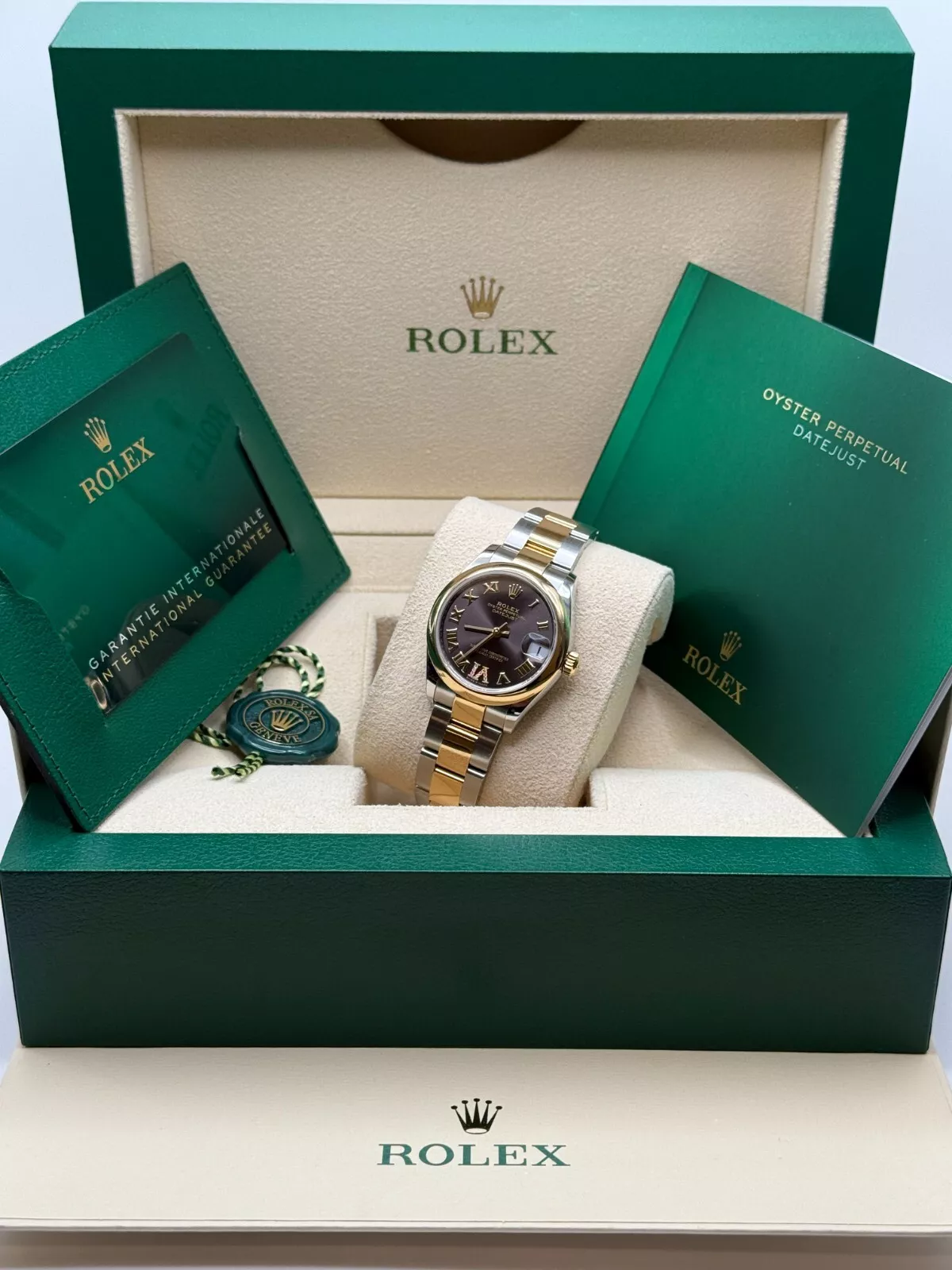 【Super Clone】ROLEX Datejust m278243-0013/0014  31mm Dark Grey Dial Yellow Rolesor Oyster Watch