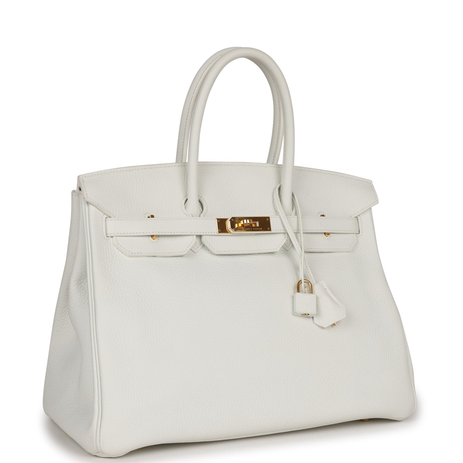 Hermès Birkin 35 White Clemence Gold Hardware