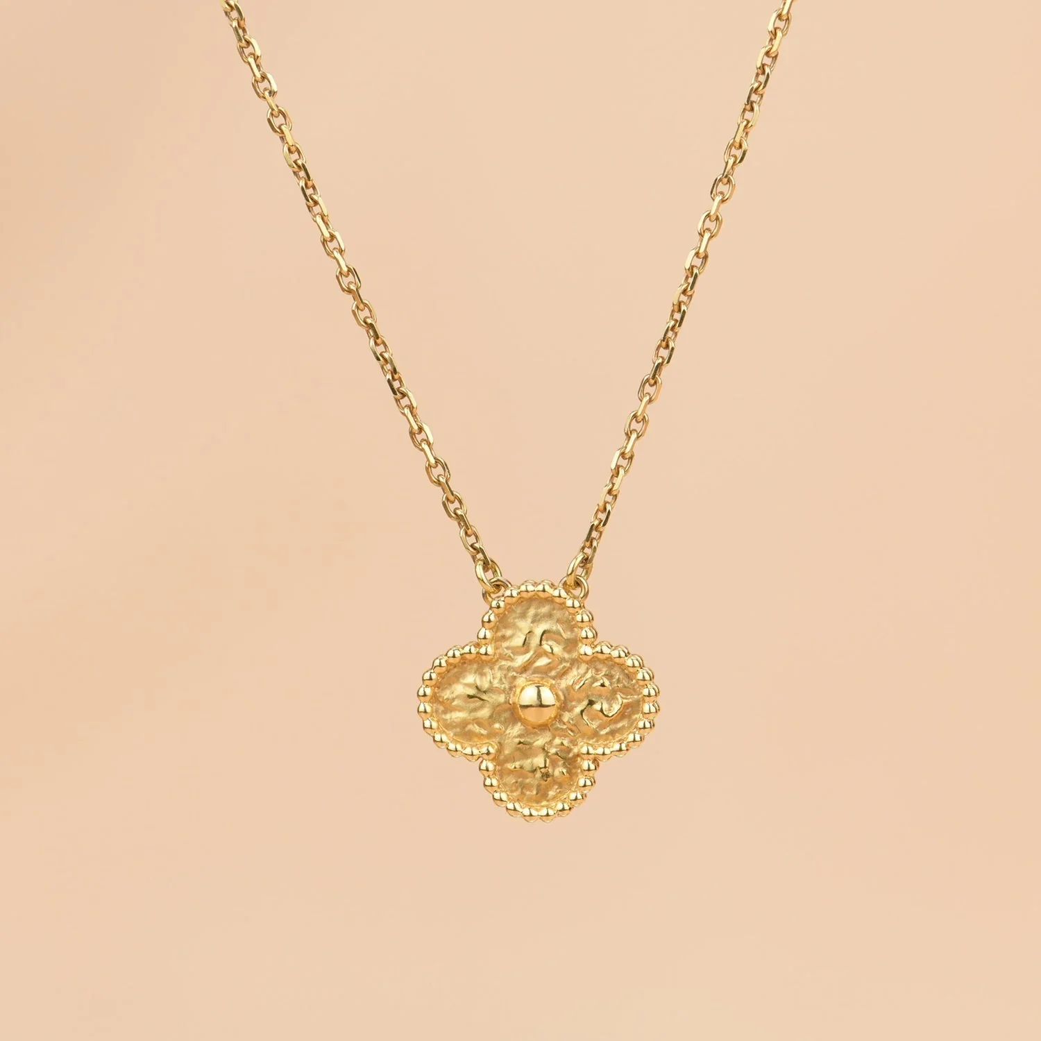 Regalia jewelryCLOVER 15MM  BRONZING NECKLACE