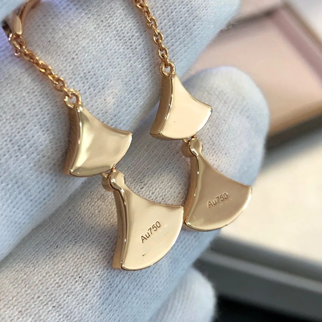 Regalia jewelryDREAM EARRINGS 3 MOTIFS MALACHITE MOP PINK GOLD