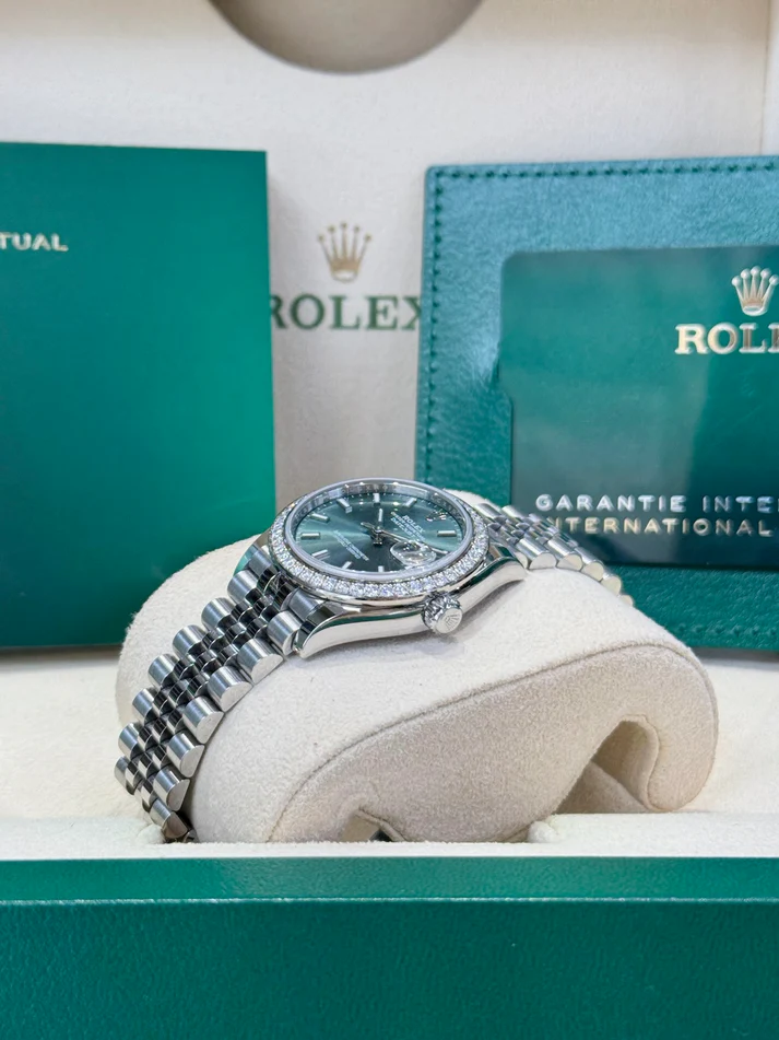 【Super Clone】ROLEX Datejust m278384RBR-0021/0022 Mint Green 31mm Dial Oyster Watch