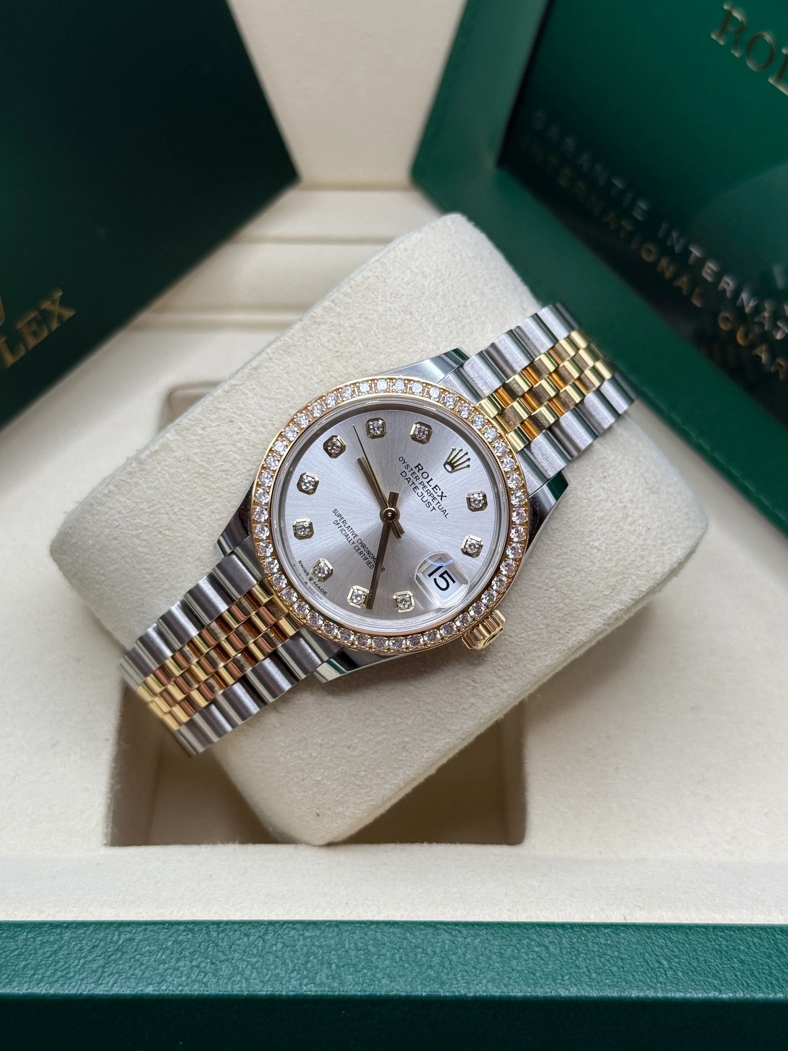 【Super Clone】ROLEX Datejust m278383RBR-0019/0020 31mm Silver Dial Oyster Bracelet