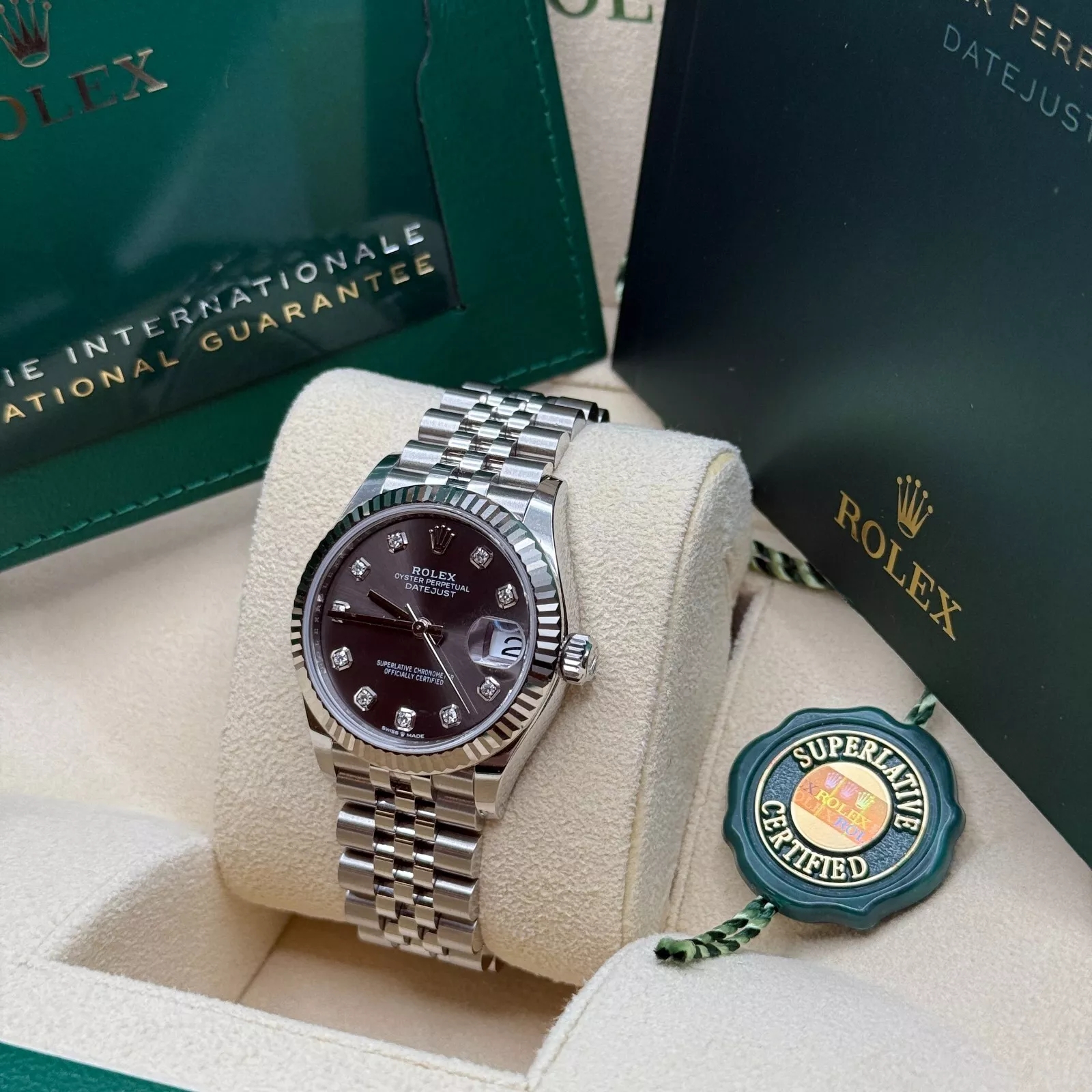 【Super Clone】ROLEX Datejust m278274-0007/0008 Dark Grey 31mm Dial Oyster Watch