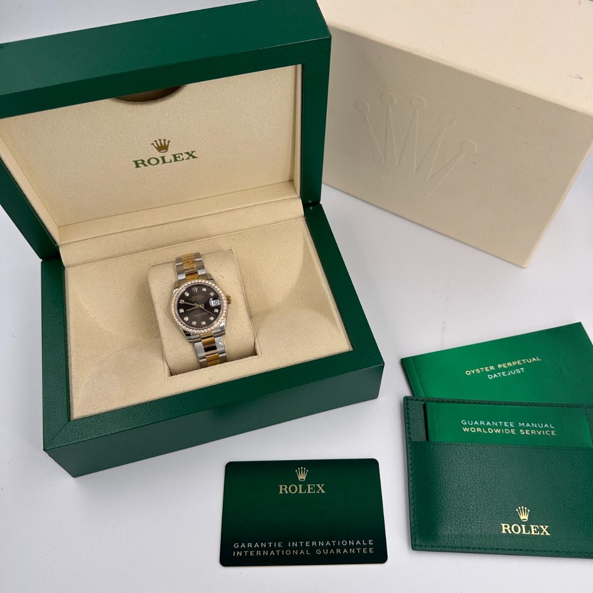 【Super Clone】ROLEX Datejust m278383RBR-0021/0022 31mm Dark Grey Dial Oyster Bracelet