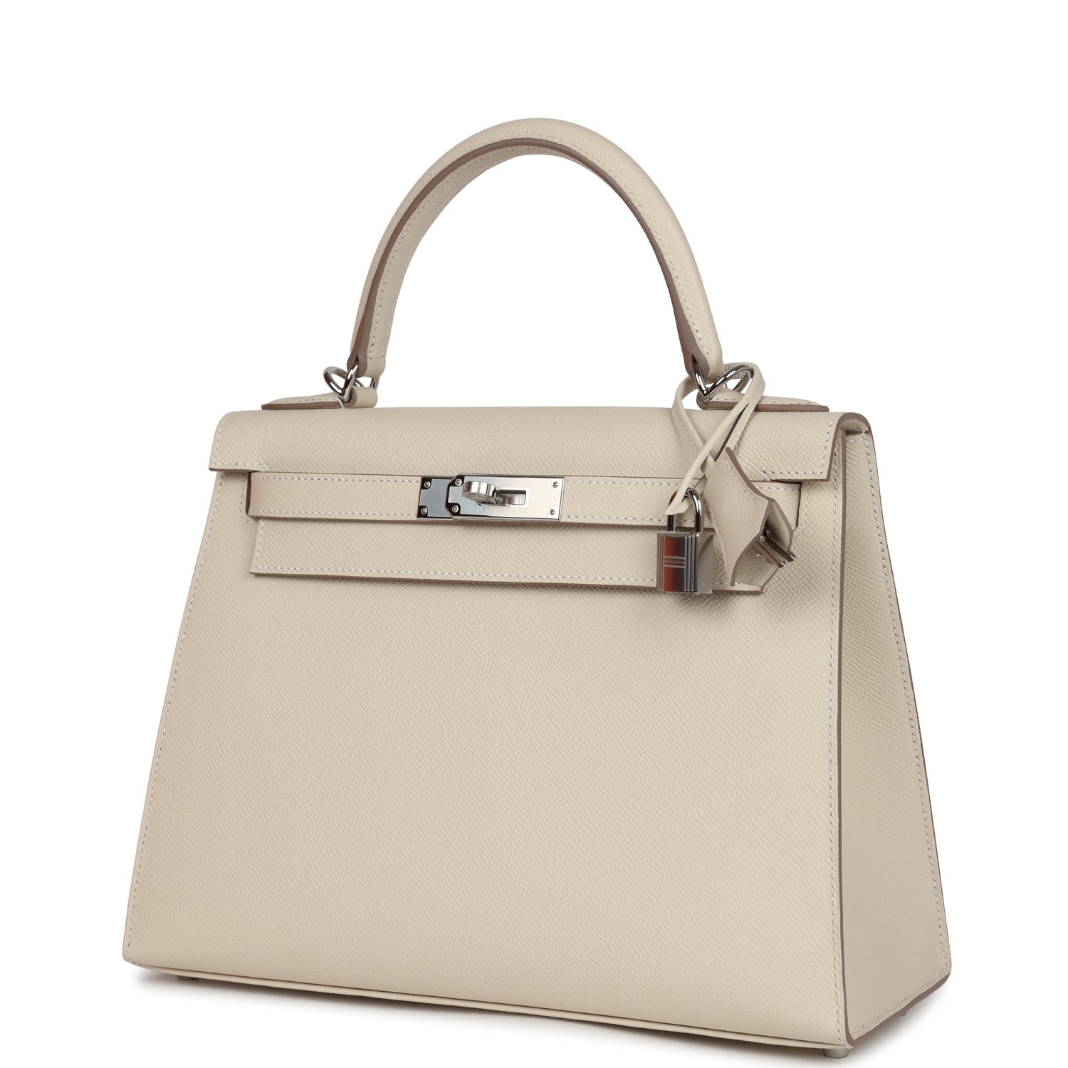 Hermès Kelly Sellier 28 Craie Epsom Palladium Hardware